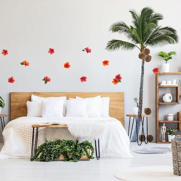 Palm Tree Peel and Stick Wall Decals (Set of 24)