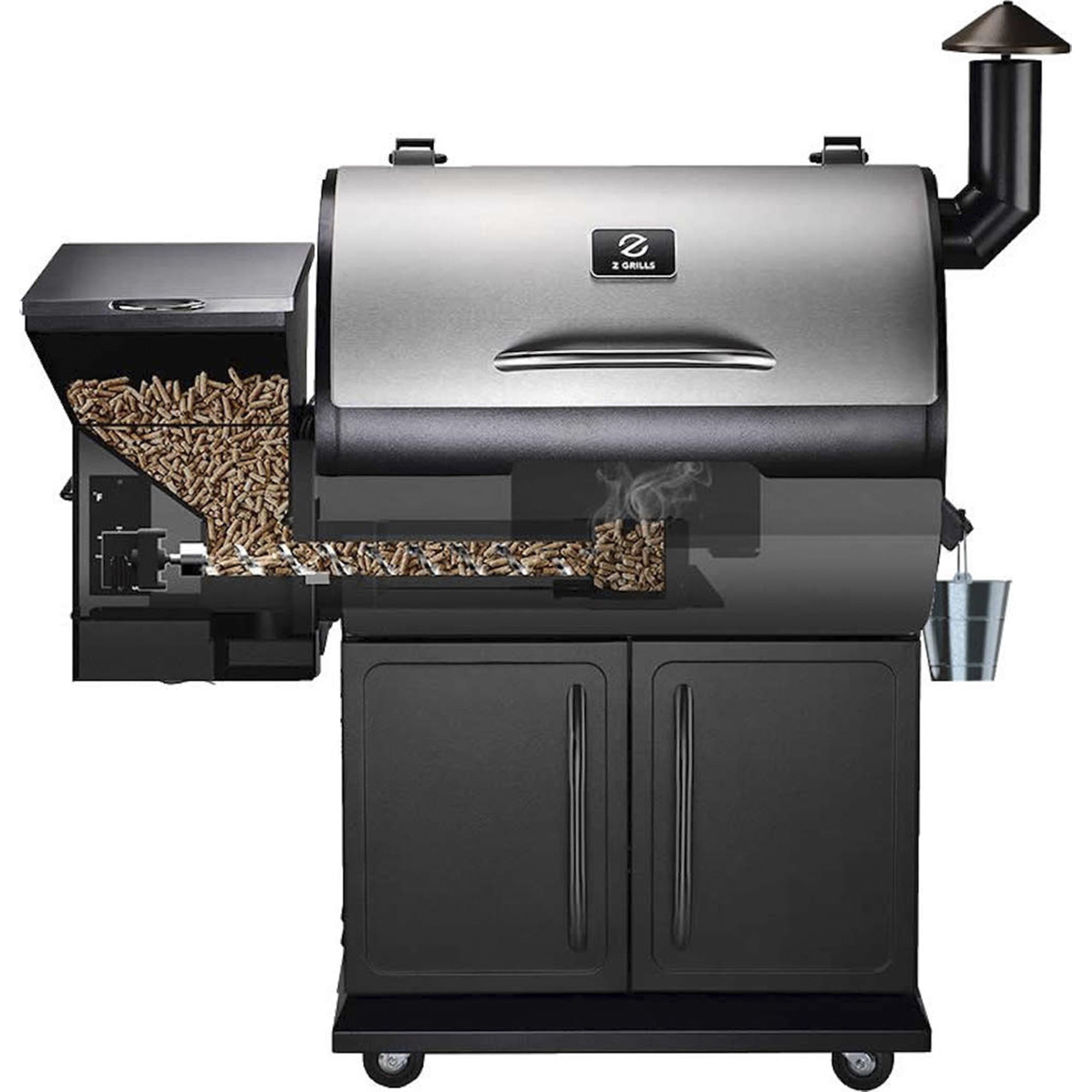 Grills ZPG-700E 697 sq. in. Pellet Grill & Smoker Stainless Steel