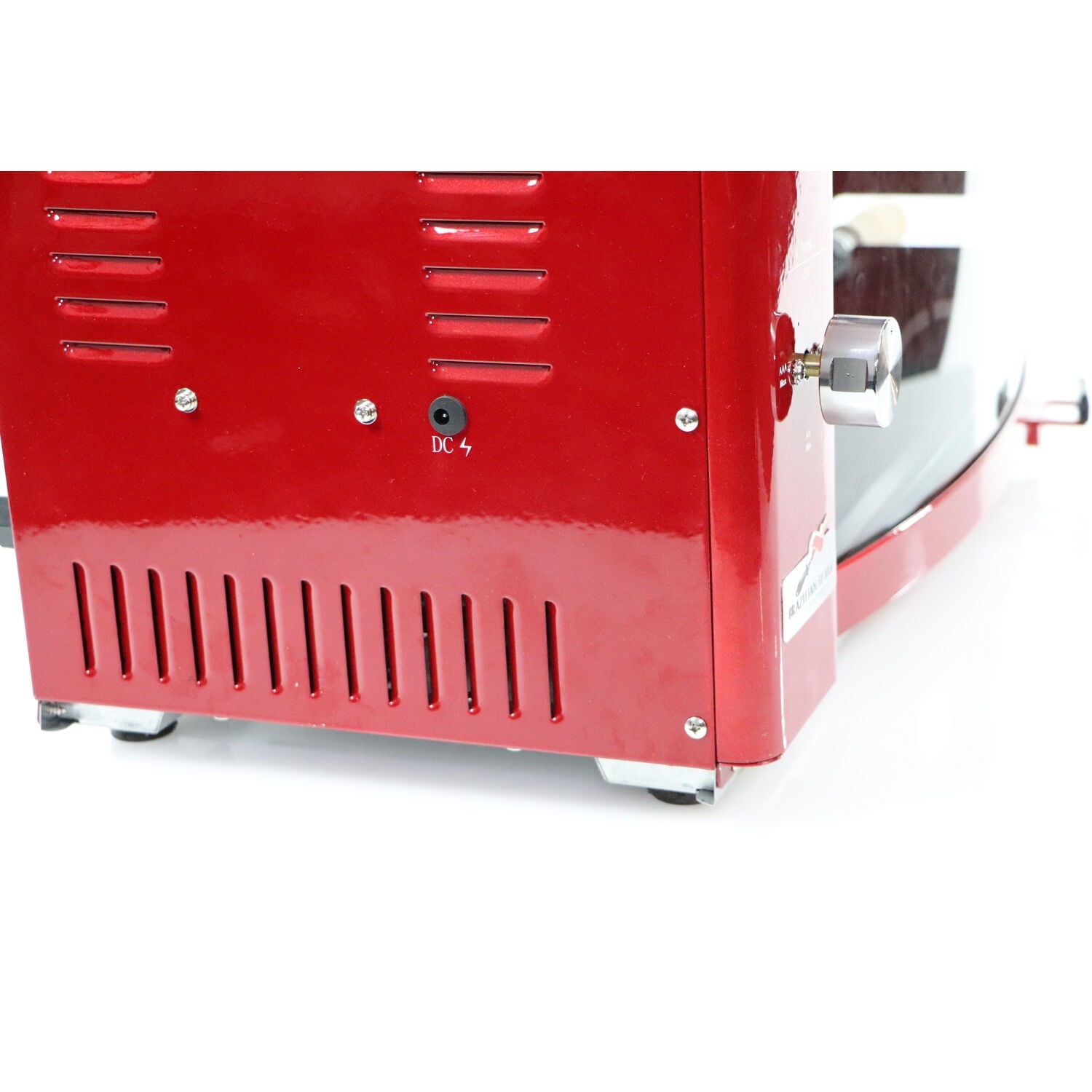 Brazilian Flame Brazilian Gas Rotisserie Grill with 3 Skewers in Red