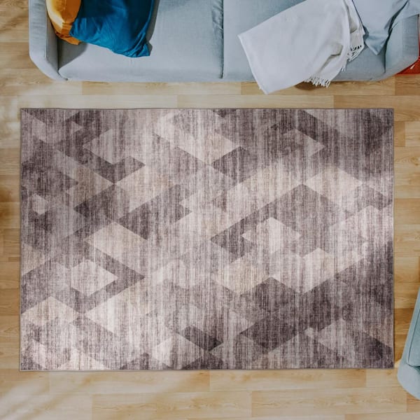 Cheval Drive Multi 4 ft. x 6 ft. Machine Washable Indoor Area Rug