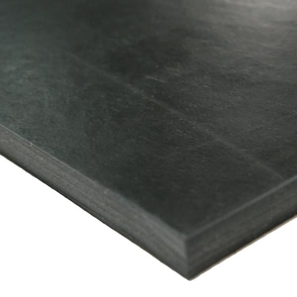 Nitrile 1/2 in. x 12 in. x 12 in. Commercial Grade 60A Black Buna Sheets