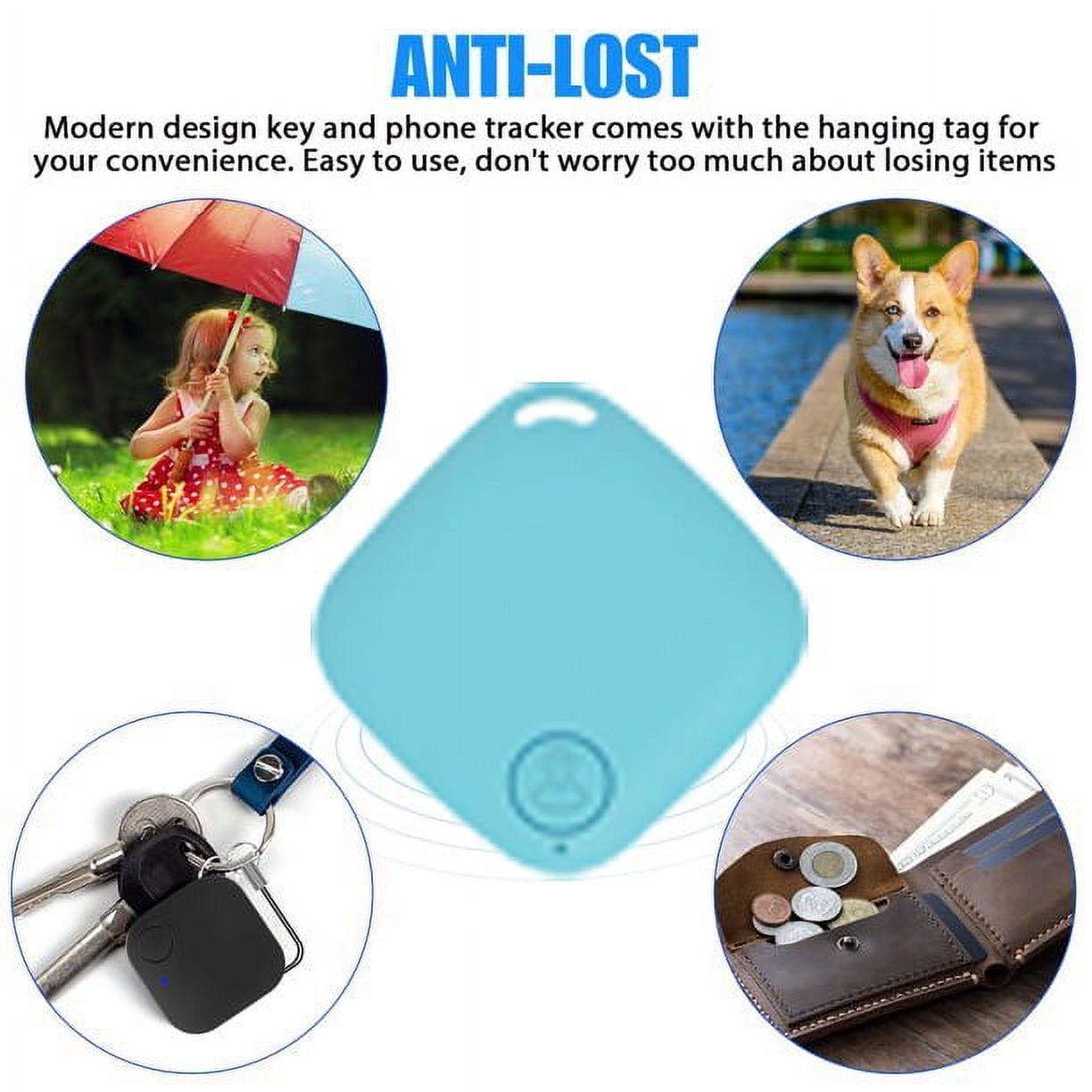 POINTERTECK 4Pcs Anti-Lost tracker, GPS Pro trackr, Wireless Bluetooth 4.0 tracking ,Wallet Keys Pet Finder, find my keys