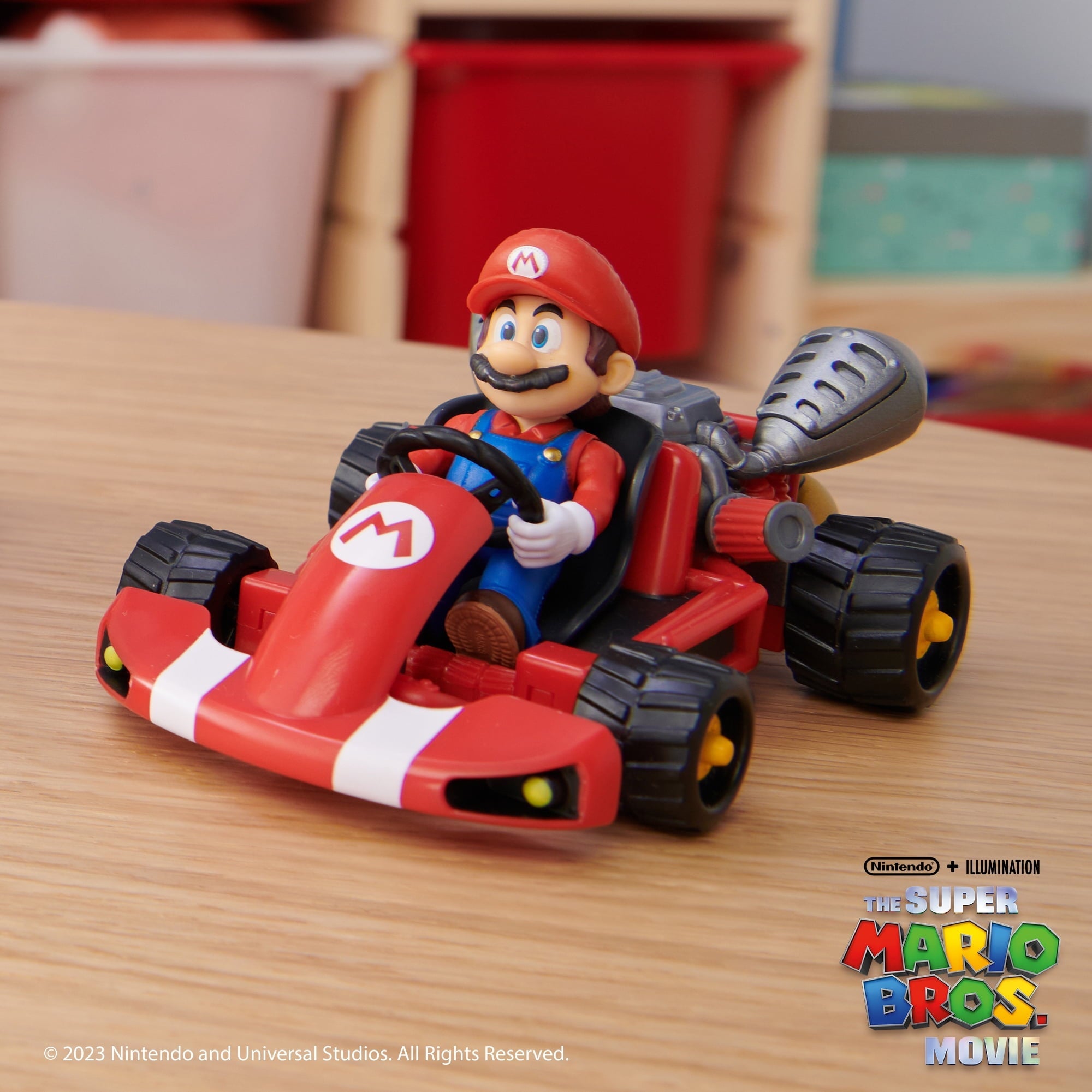 The Super Mario Bros. Movie 2.5 inch Mario Action Figure with Pull Back Racer