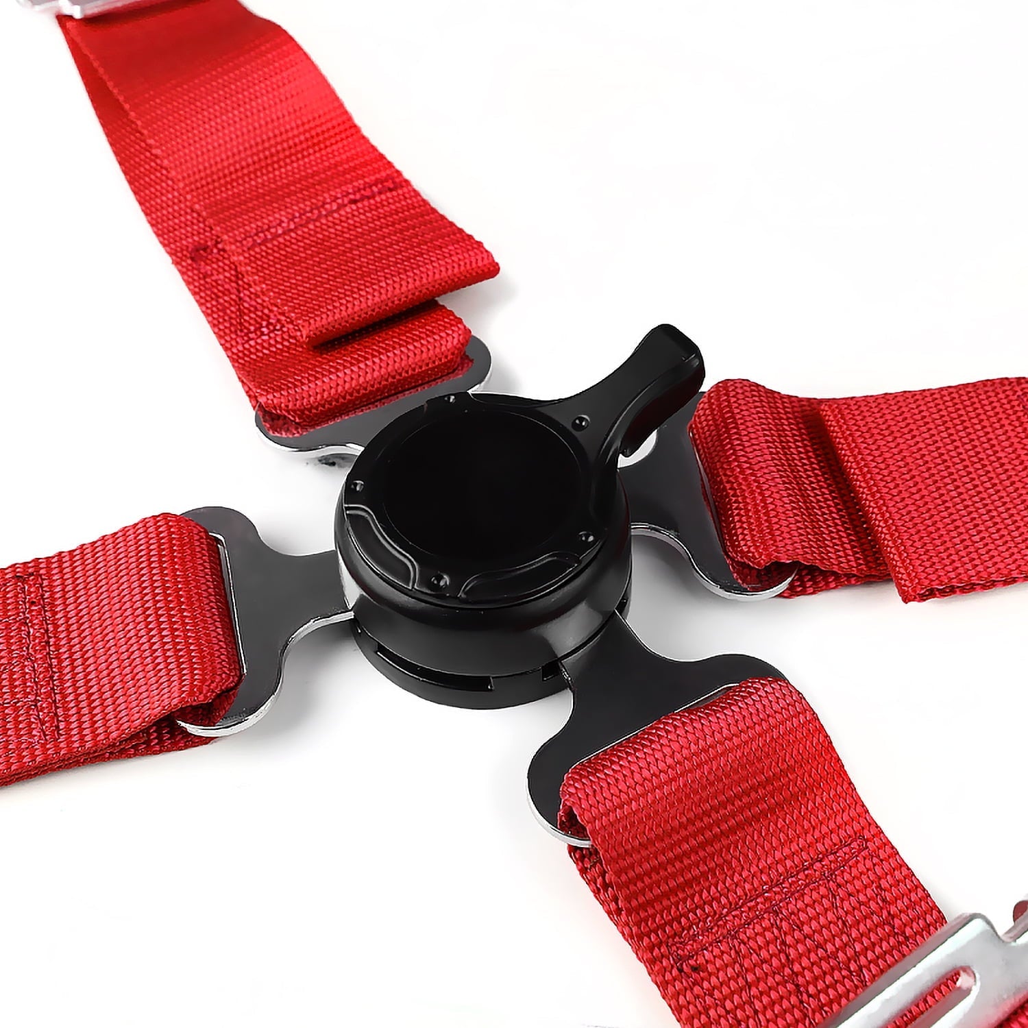 Spec-D Tuning 5-Point Red Nylon Straps Racing Harness W/ Link Safety SFI 16.1 Seat Belt 1PC Fits select: 1997-2012 CHEVROLET TAHOE, 2005-2012 CHEVROLET EQUINOX