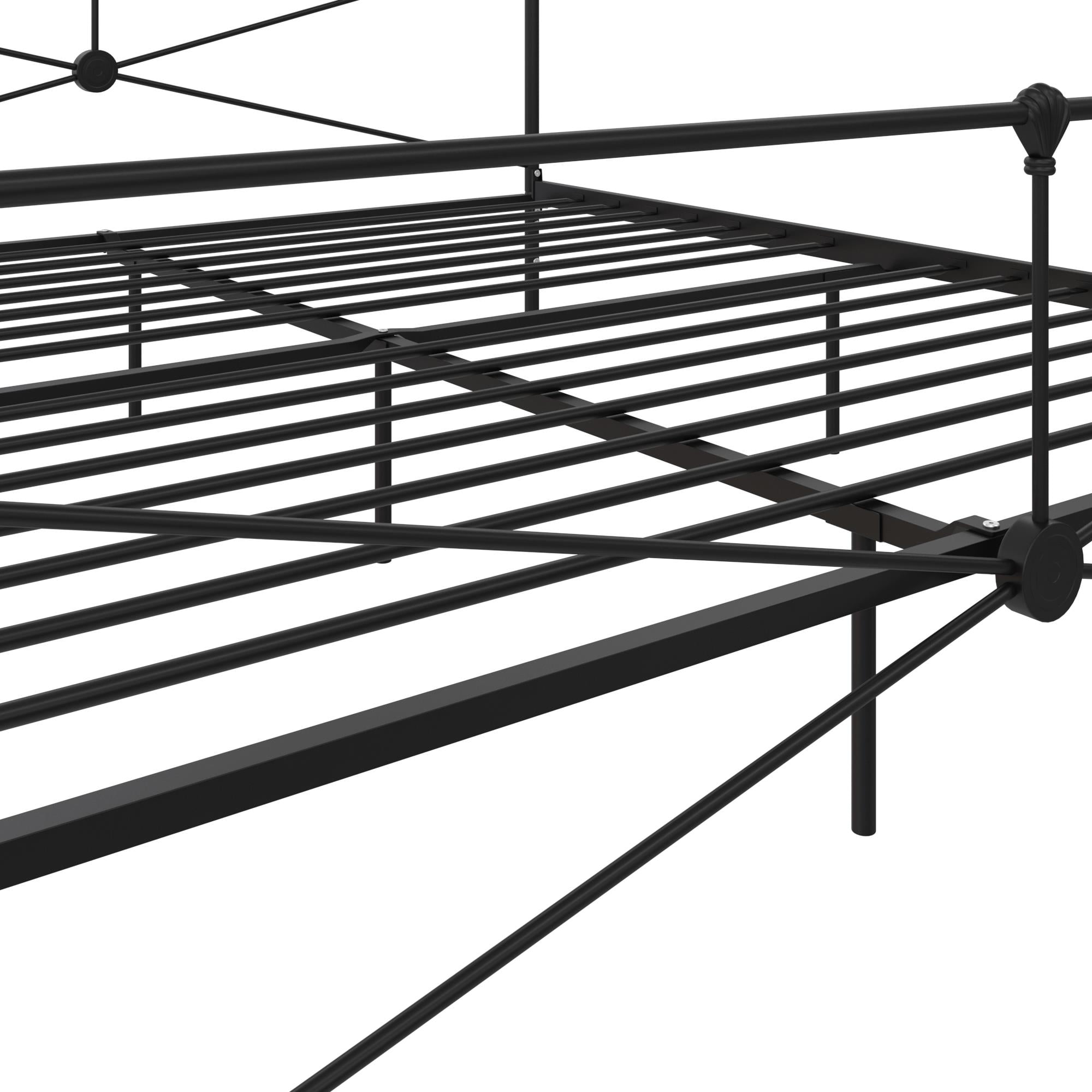 Queer Eye Bradford Metal Bed, Black, King size