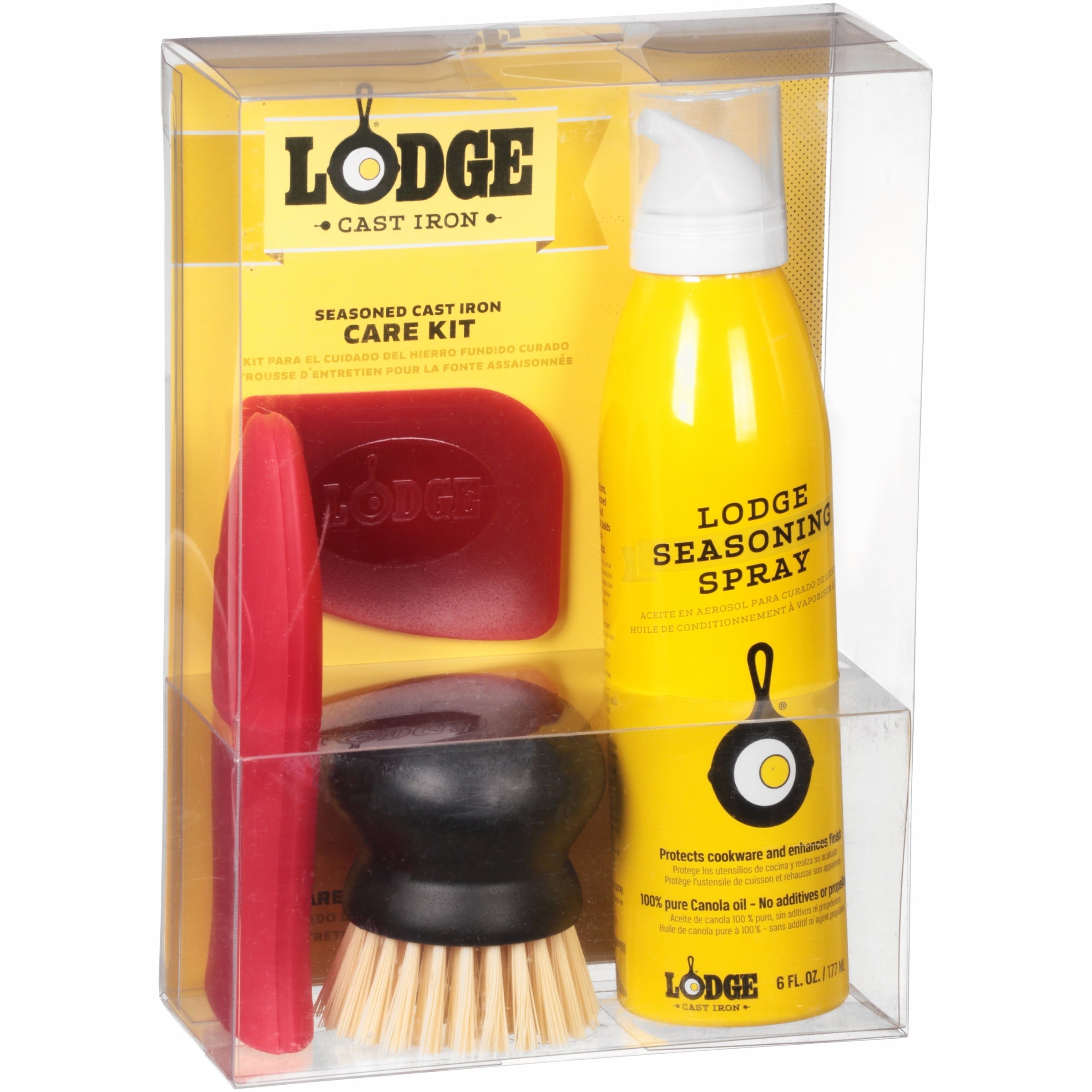 Lodge Cast Iron Seasoned Cast Iron Care Kit