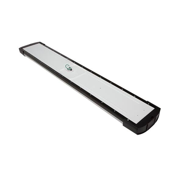 4 ft. 5250 Lumens Integrated LED Matte Black Mission End Caps Wraparound Light Adjustable CCT Night Light (12-Pack)