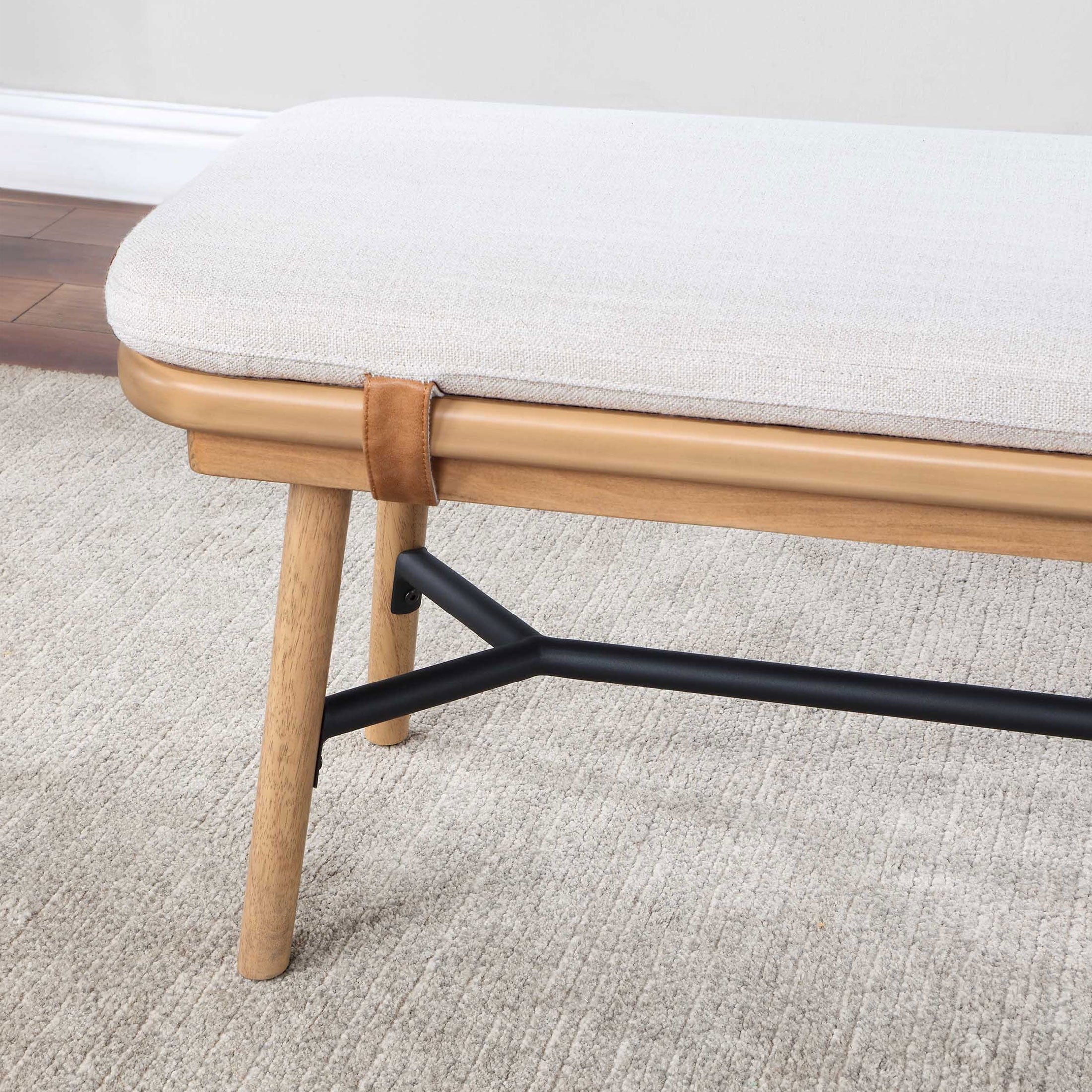Better Homes & Gardens Springwood  Dining Bench, Light Honey