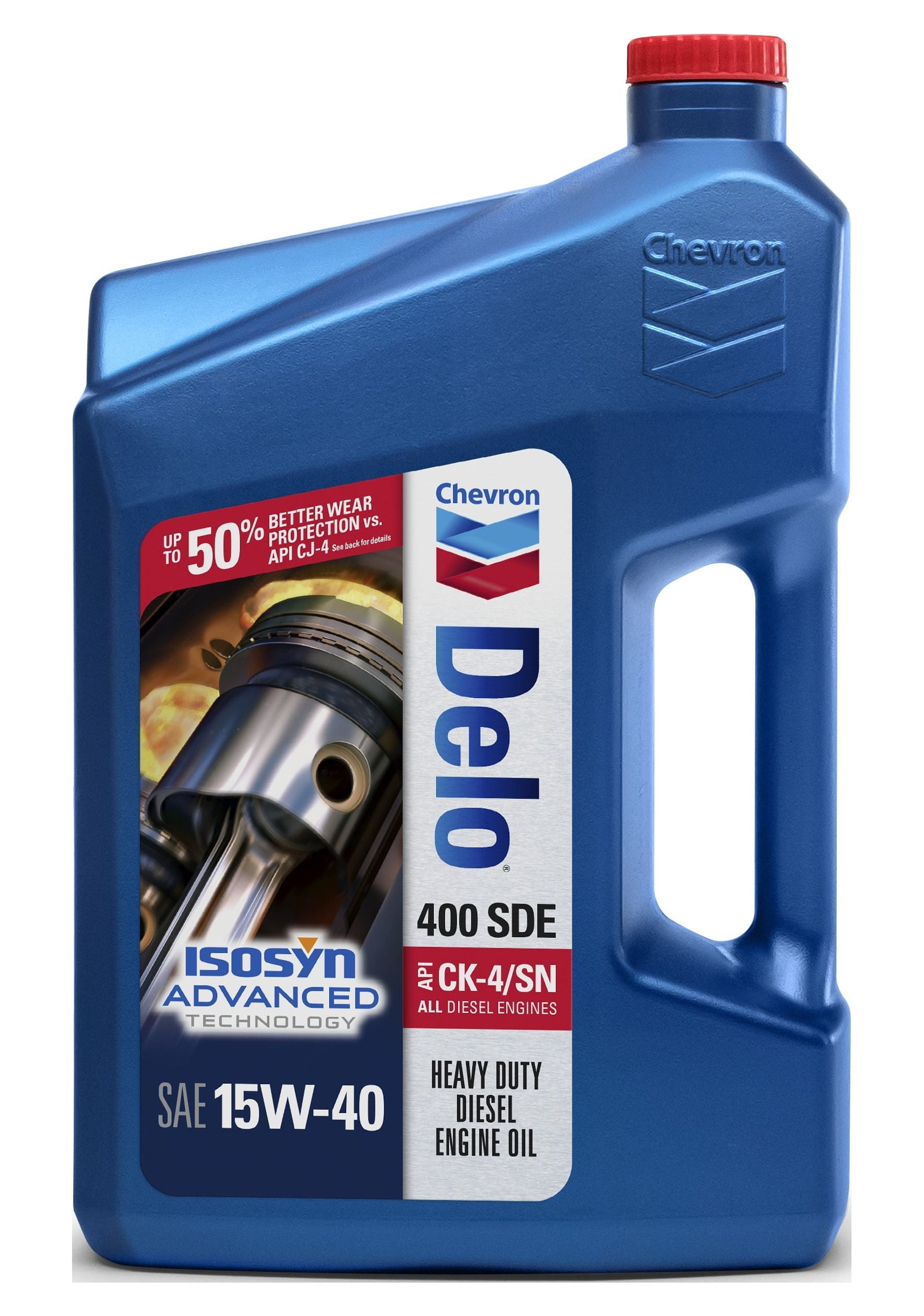 Chevron Delo 400 SDE SAE 15W-40 Heavy Duty Diesel Motor Oil, 1 Gallon