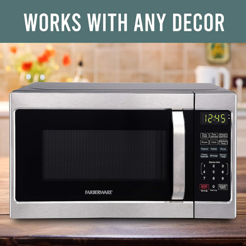 Countertop Microwave 700 Watt, 0.7 cu ft - Microwave Oven, stainless steel USA