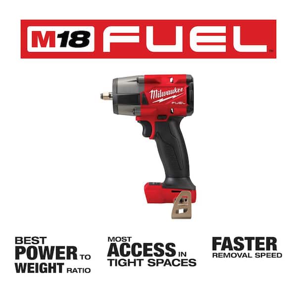M18 FUEL 18V Lithium-Ion Brushless Cordless 1/2 in. and 3/8 in. Impact Wrench with Friction Ring (2-Tool)