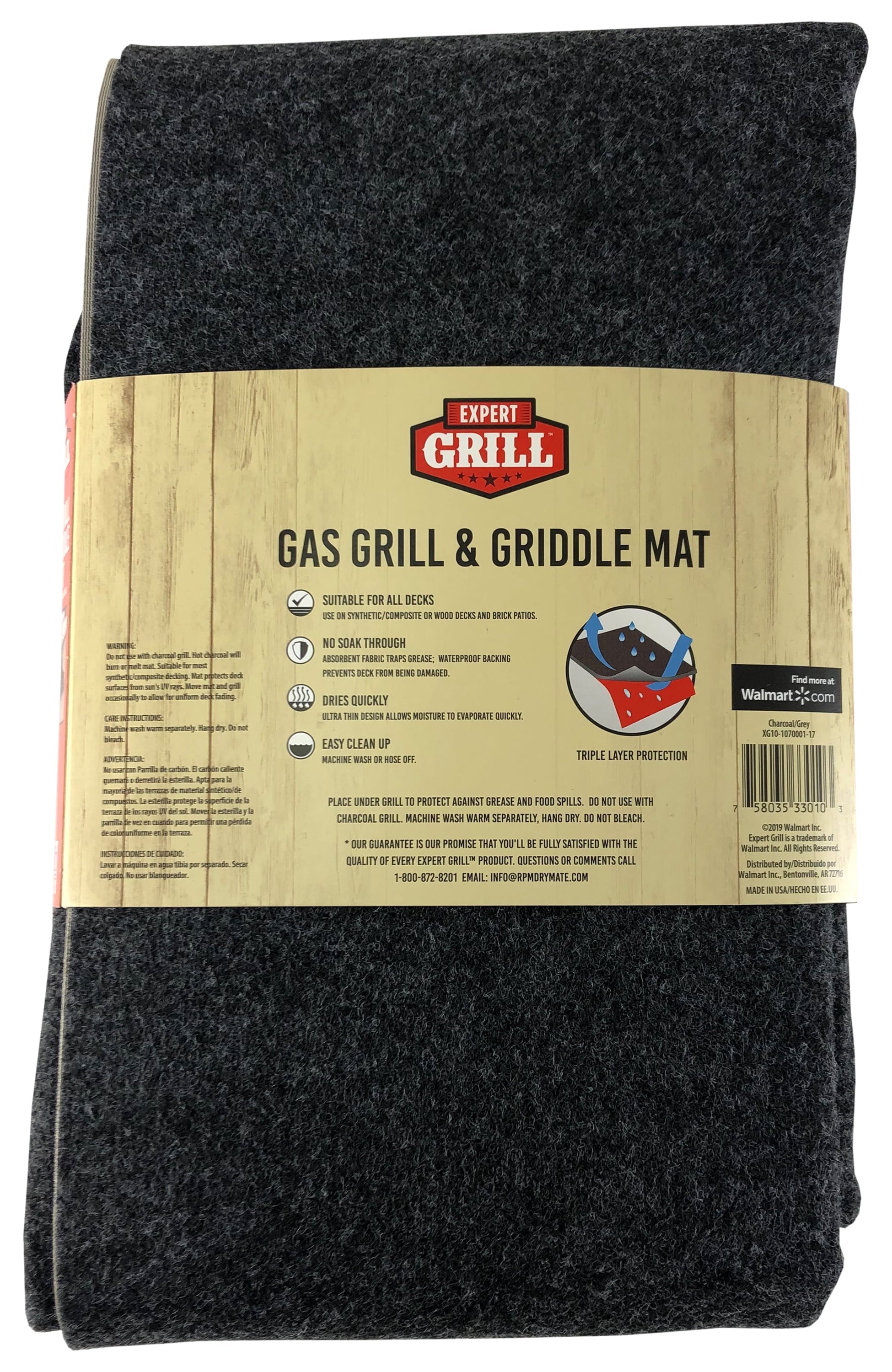 Expert Grill Gas Grill Mat, Griddle Mat; Large - 50
