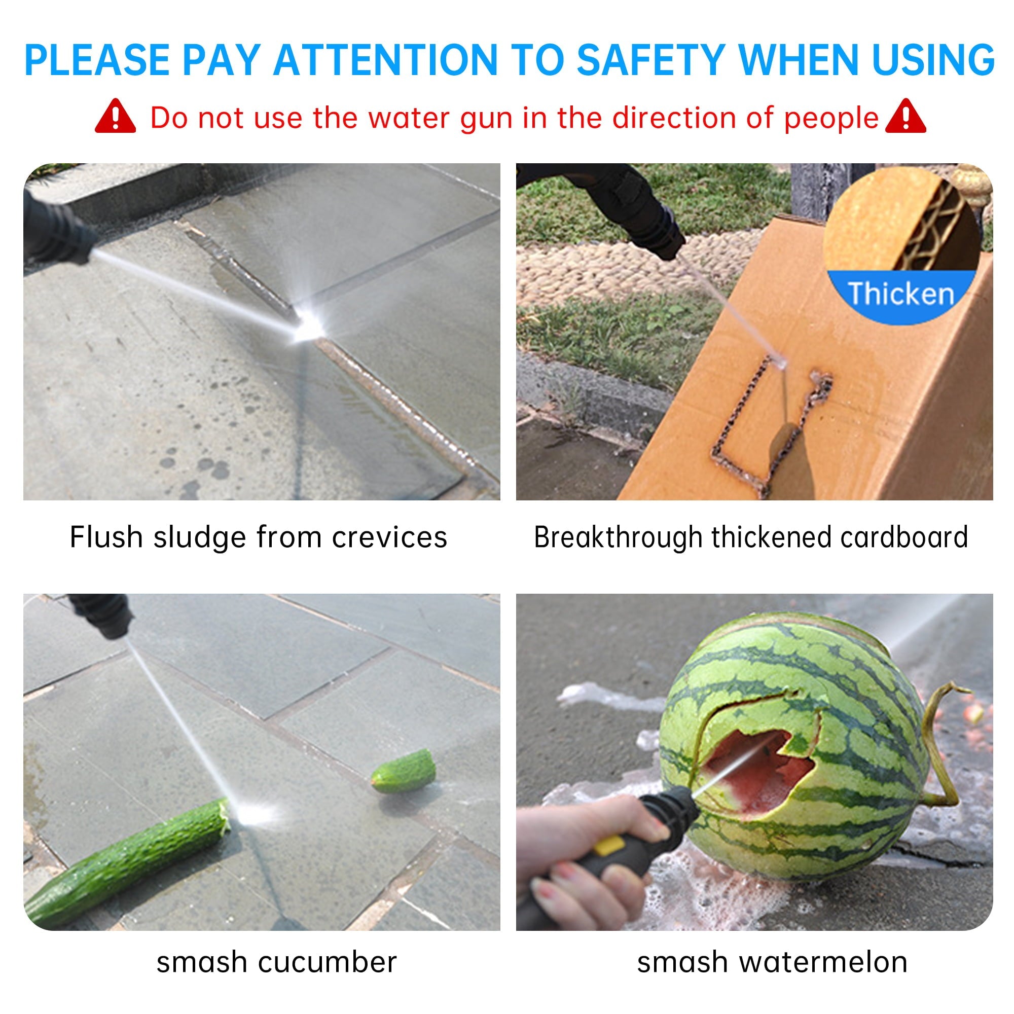 SUGIFT 2000-PSI 2.3-GPM Electric Pressure Washer 1800W High Pressure Washer Cleaner Machine