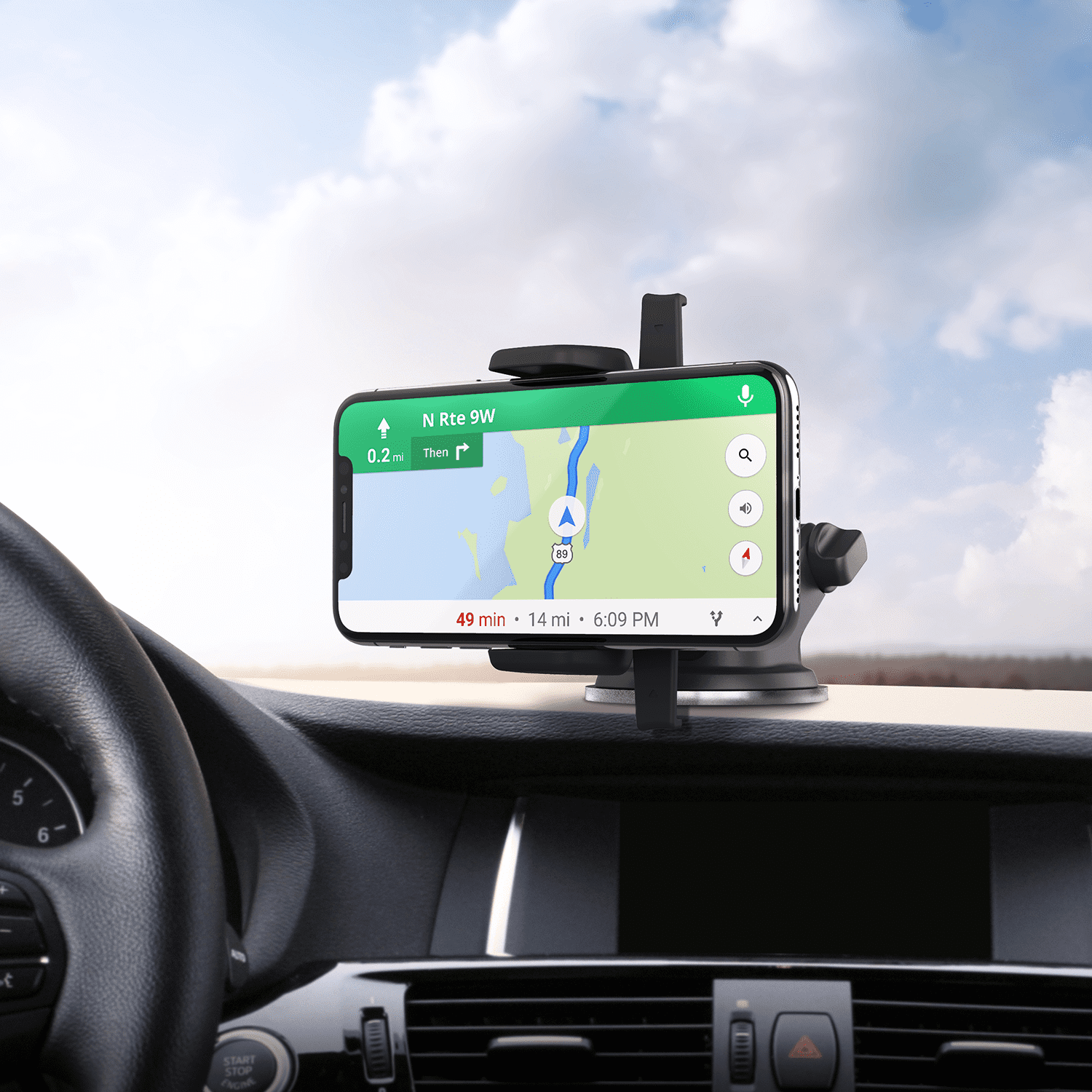 iOttie Easy One Touch Mini Dashboard & Windshield Car Mount and Phone Holder