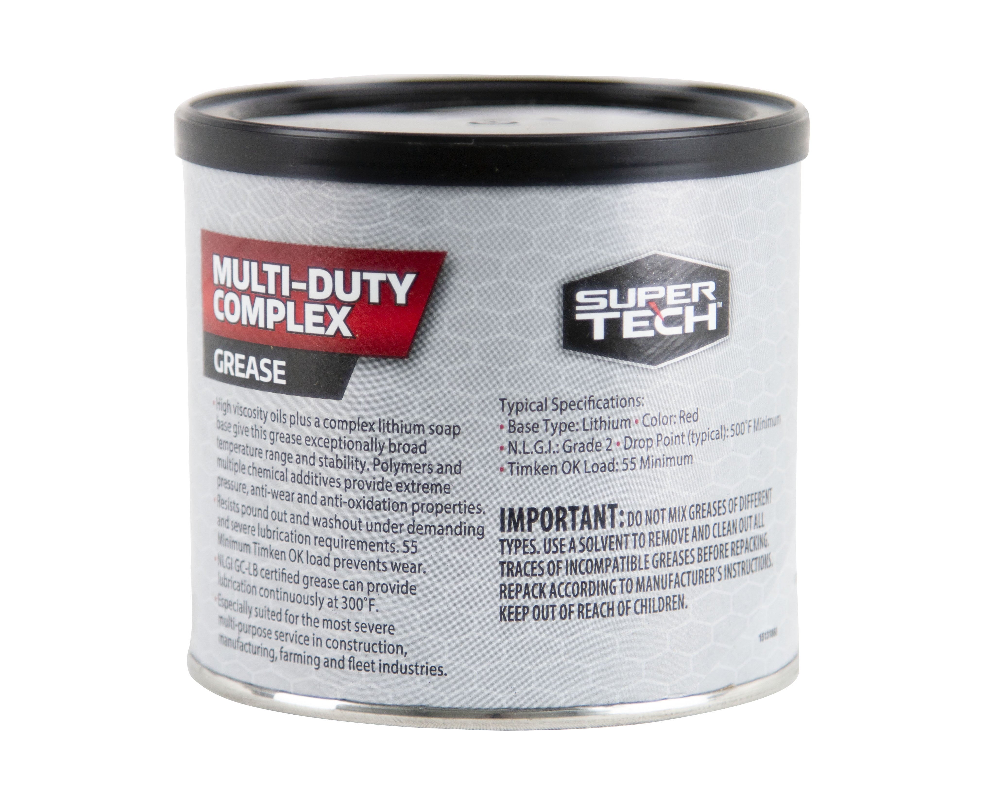 Super Tech Multi-Duty Complex Hi-Temp Grease, 14 oz Tub