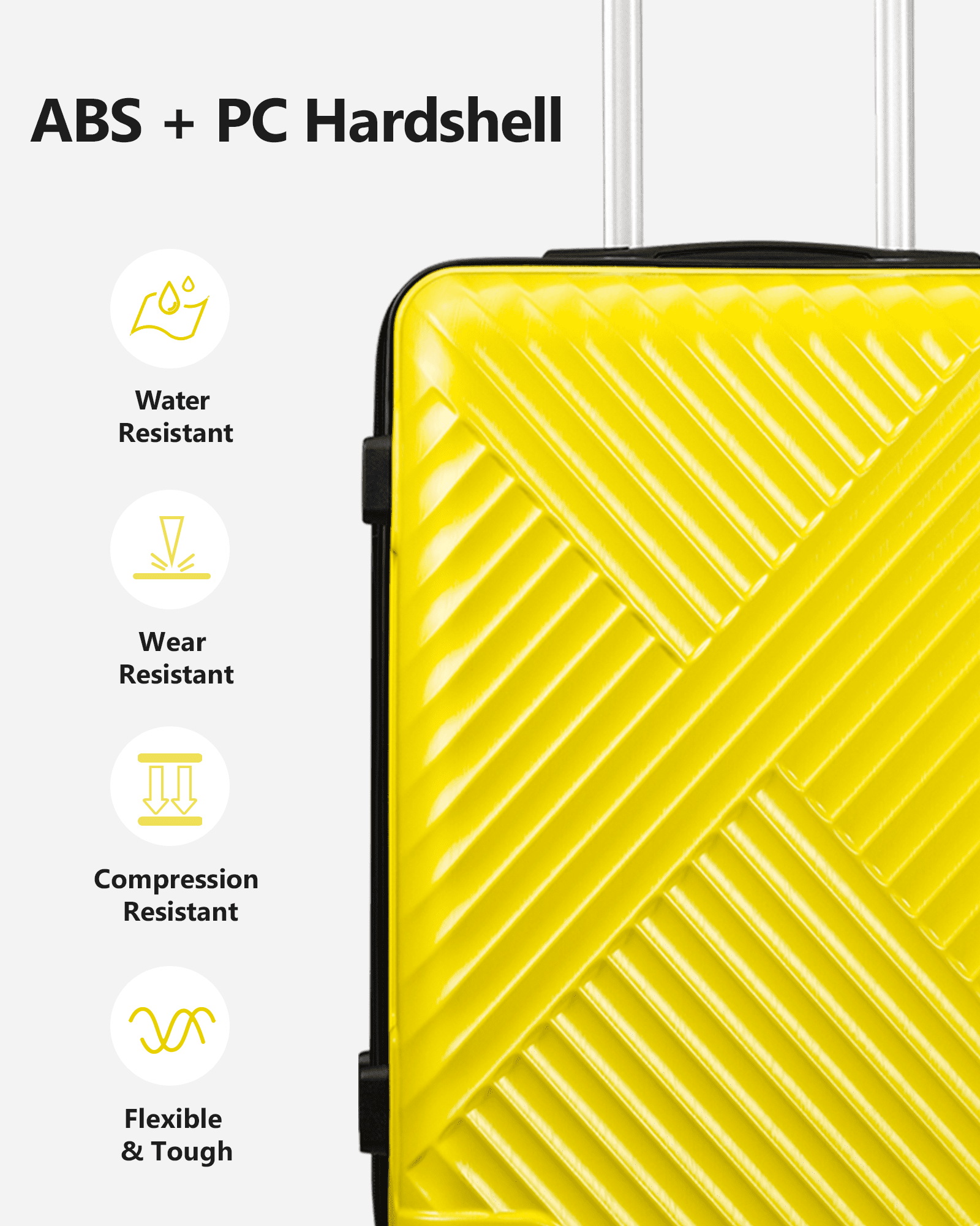 3 Piece Set Luggage Set Expandable(only 28