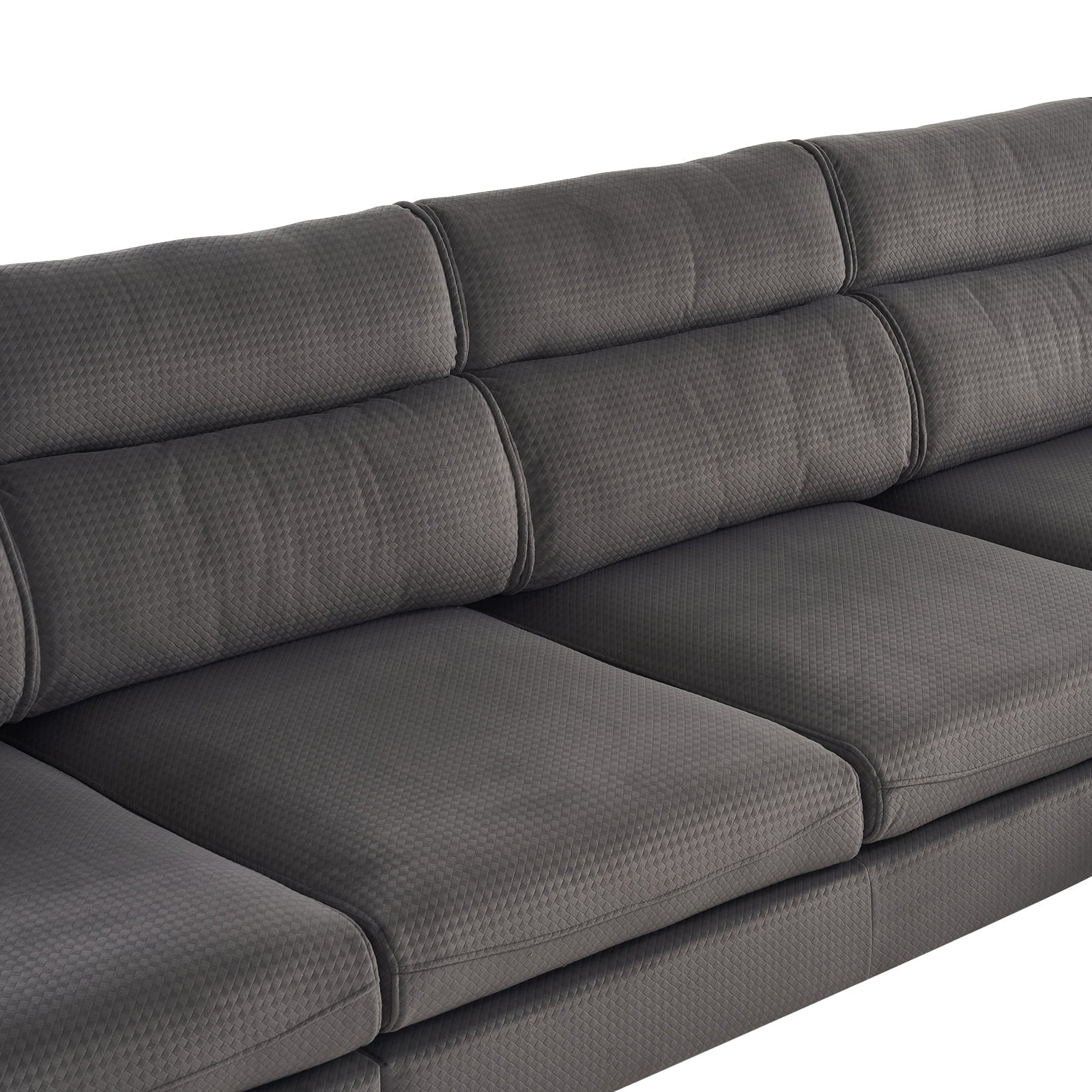 Ktaxon L Shape Sectional Sofa with Reversible Chaise, 112