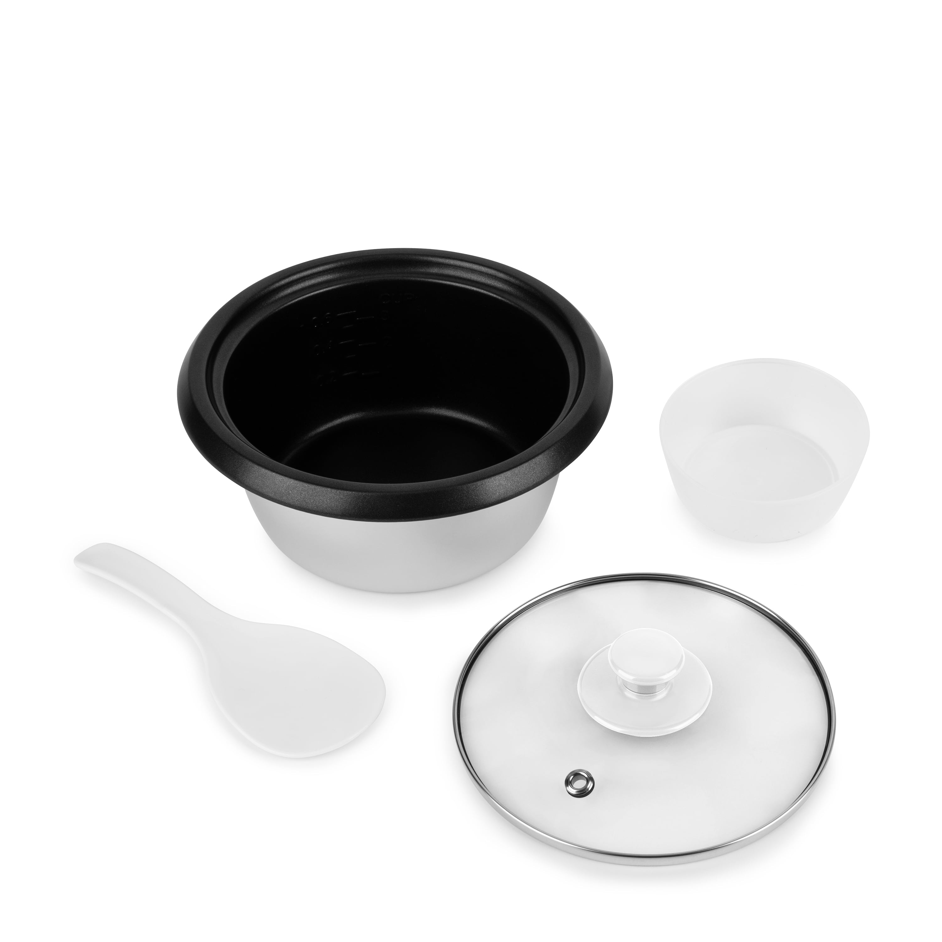 Aroma® 6 Cup Non-Stick Rice & Grain Cooker, White