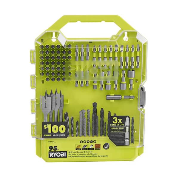 ONE+ 18V Cordless 3/8 in. Drill/Driver Kit with 1.5 Ah Battery, Charger, and Drill and Drive Kit (95-Piece)