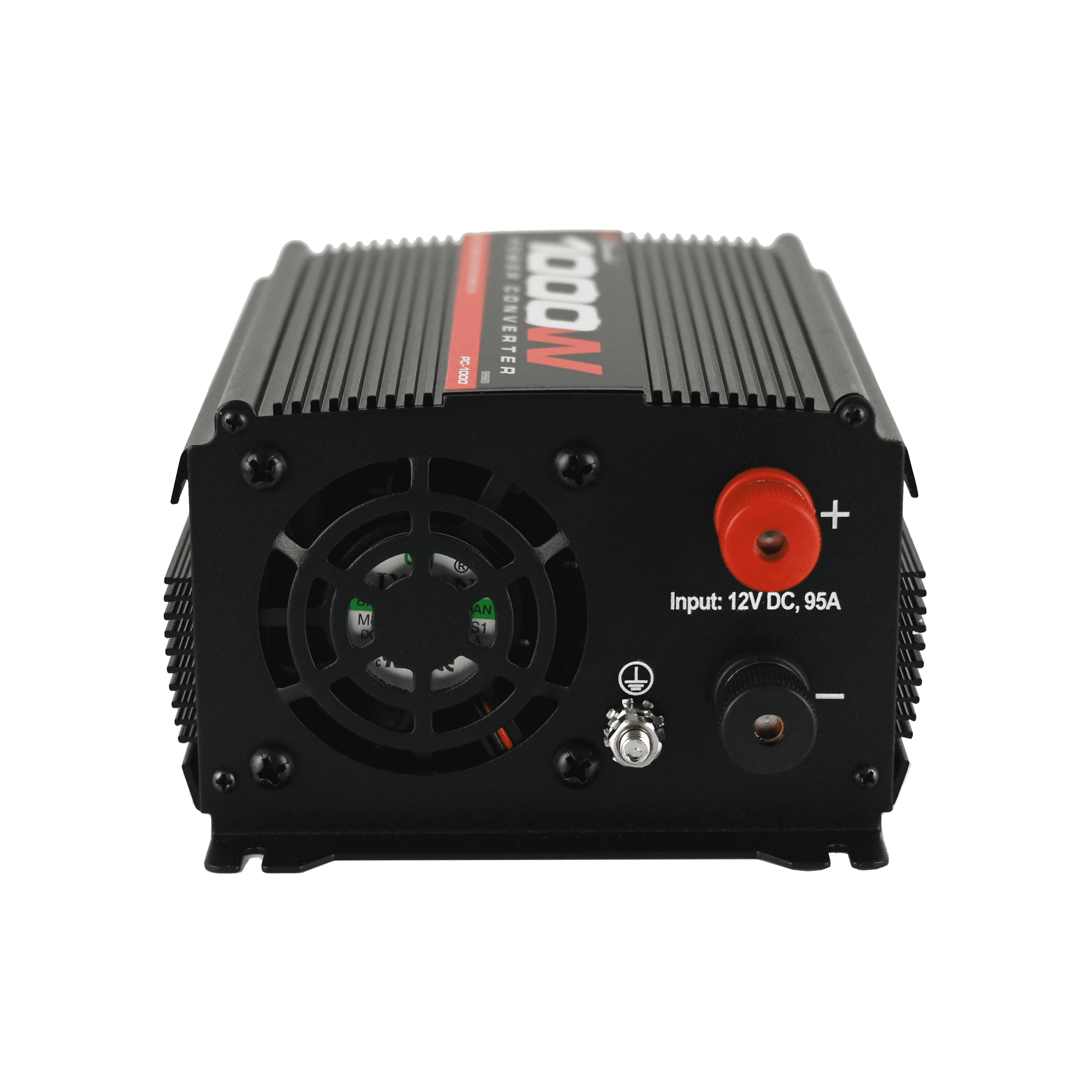 Schumacher 1000 Continuous Watt/2000 Peak Watt Power Inverter – Convert 12V DC Power to 120V AC Household Power