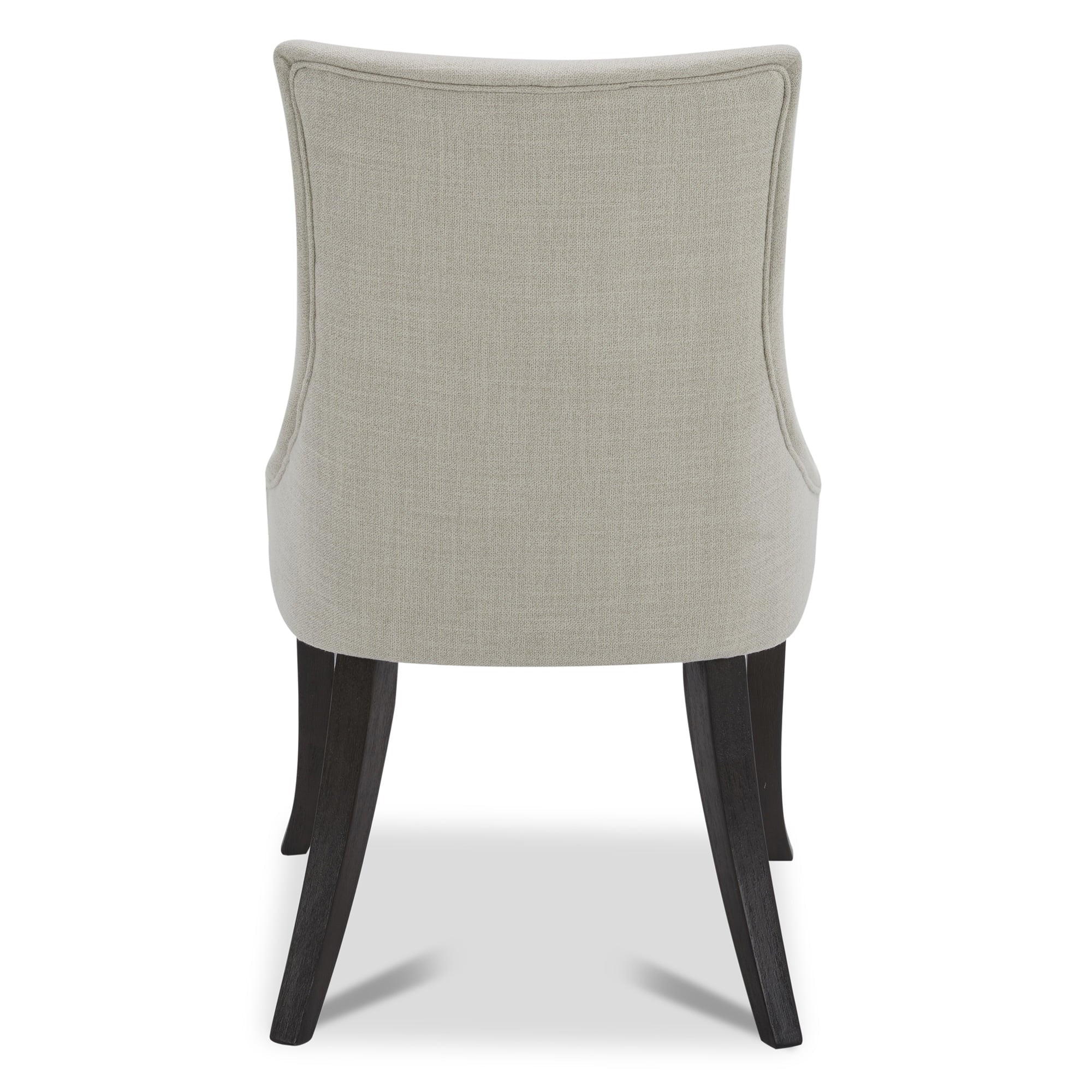 CHITA Upholstered Dining Chairs with Wood Legs Set of 2, Fabric in Linen