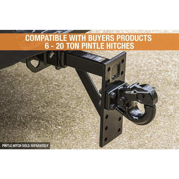 6-Position 10,000 lbs. Pintle Hook Mount for 2 in. Hitch Receivers