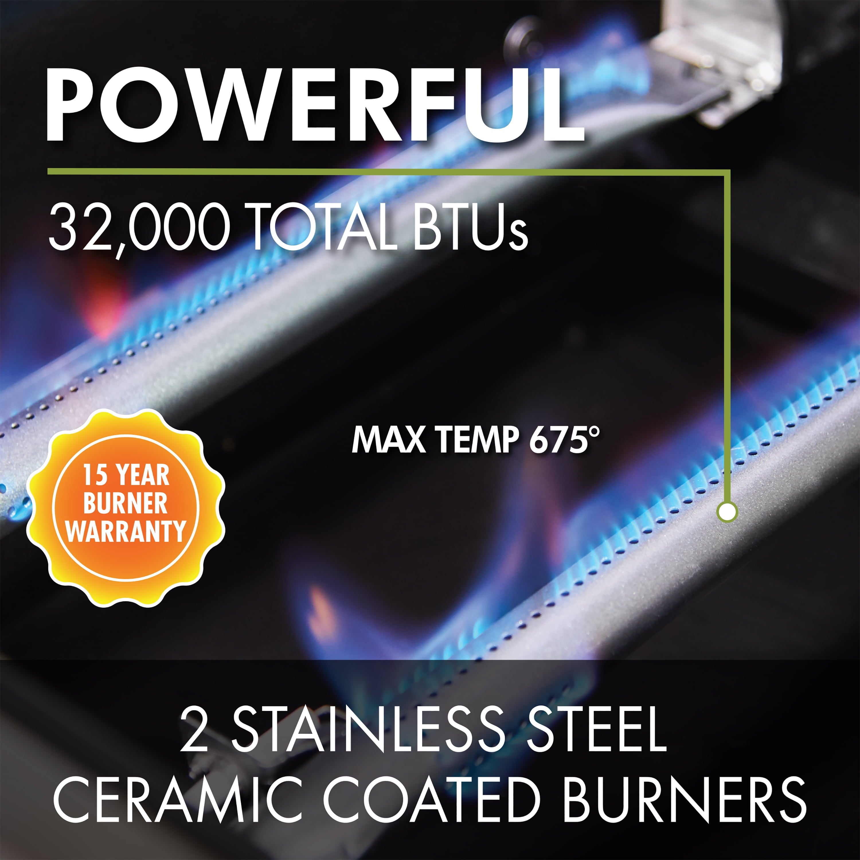 Cuisinart 2-Burner Dual Fuel Gas Grill (Propane/Natural Gas)