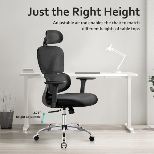 BIG SALE! Ergonomic Home Office Chair High Back Gaming Chair Headrest & Armrests