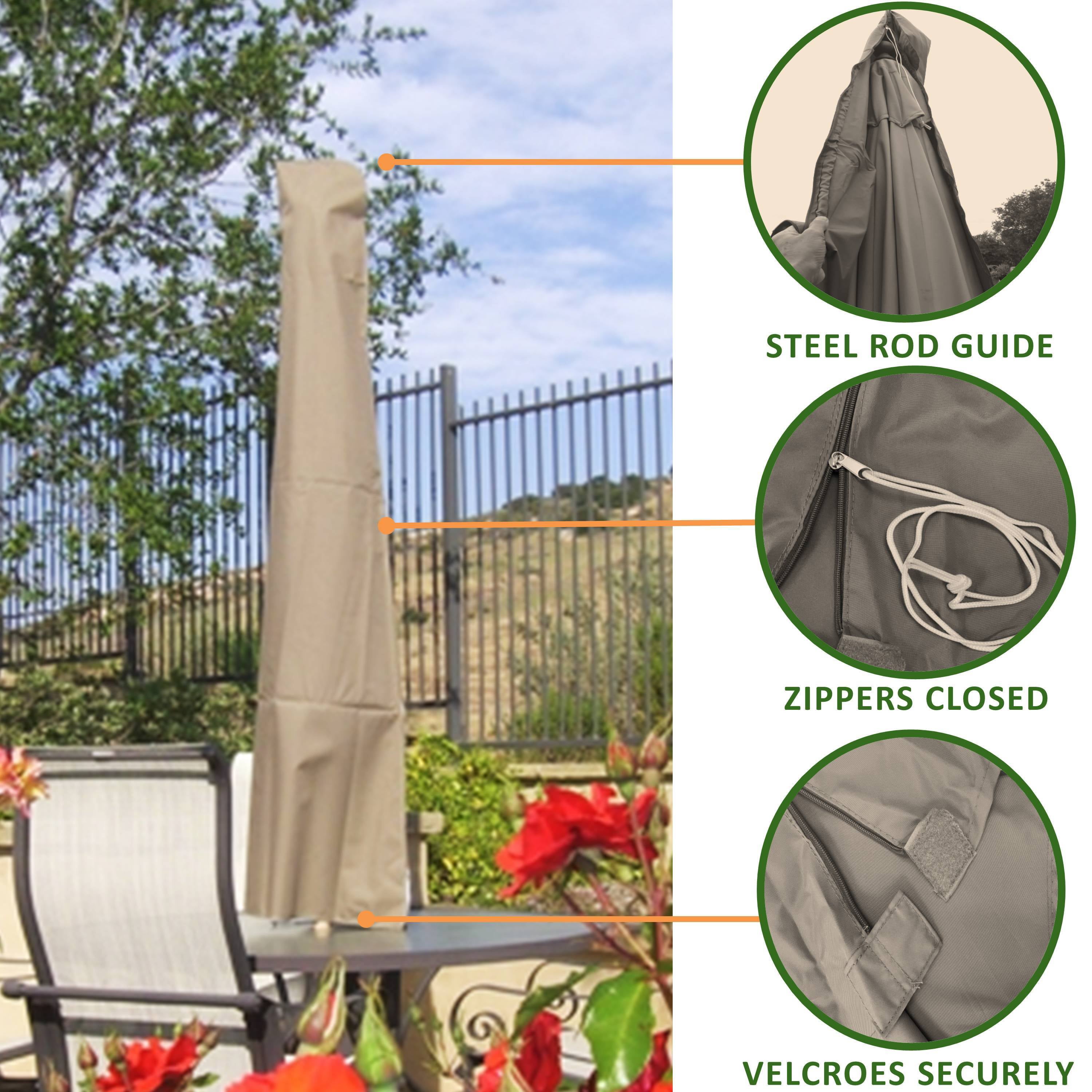 Covered Living - Patio Umbrella Cover fits 7ft to 11ft umbrellas