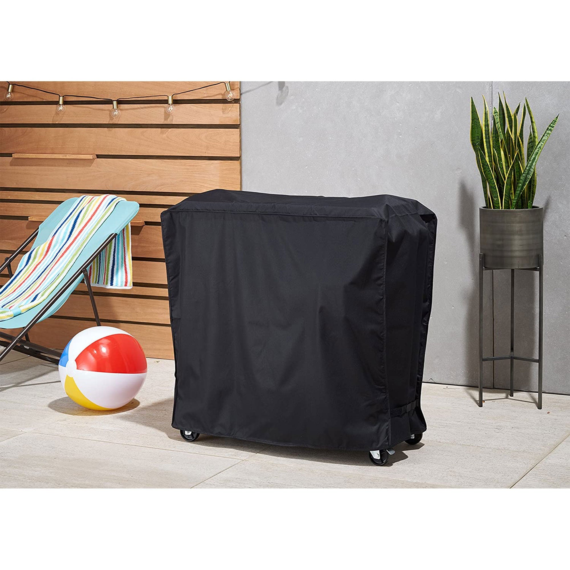 Trinity 34 x 19 x 31 Inch Water Repellent Adjustable Cooler Cover, Black