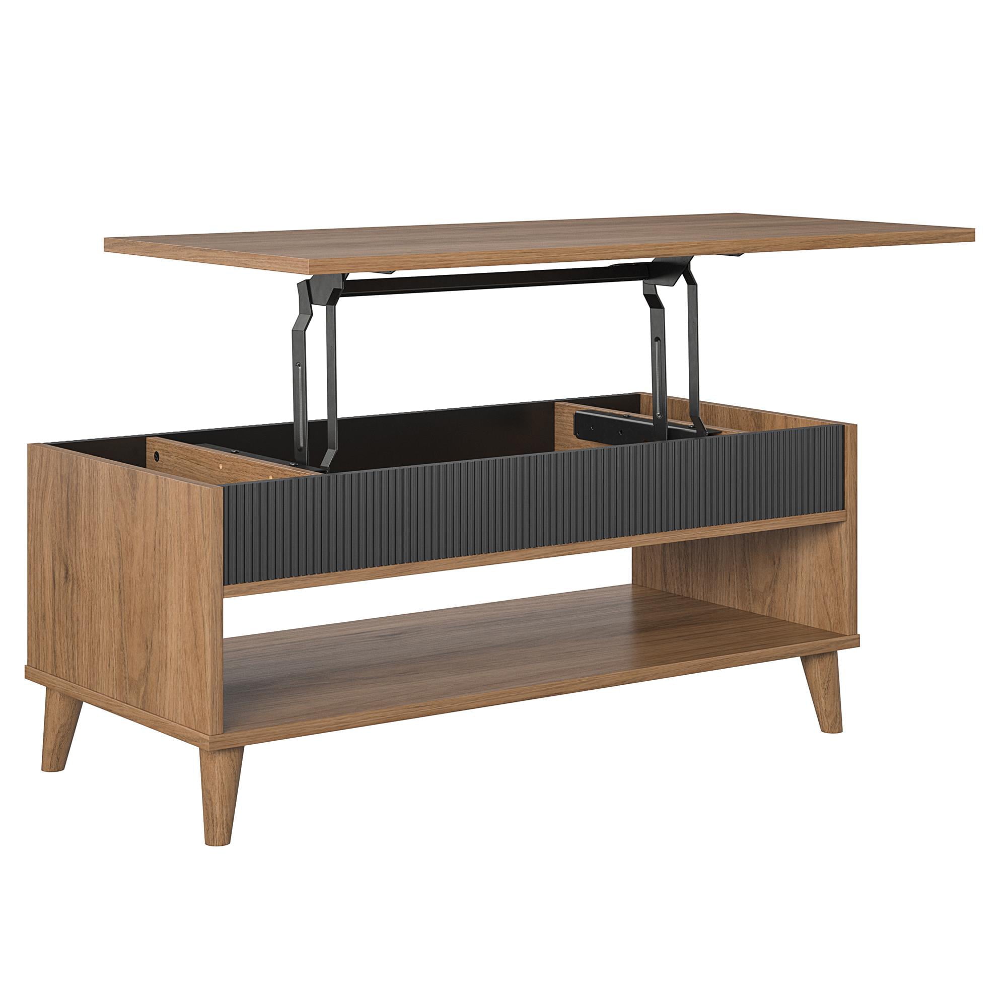 Magnolia Lift Top Coffee Table, Walnut/Black