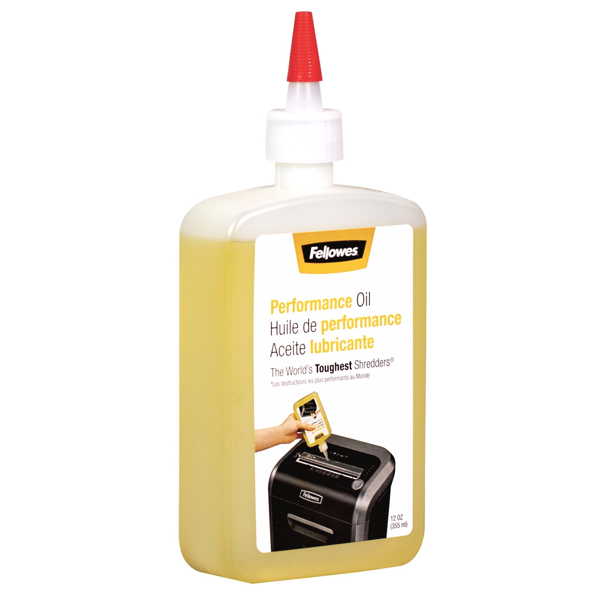 Fellowes Powershred Shredder Oil/Lubricant – 12 oz. Bottle