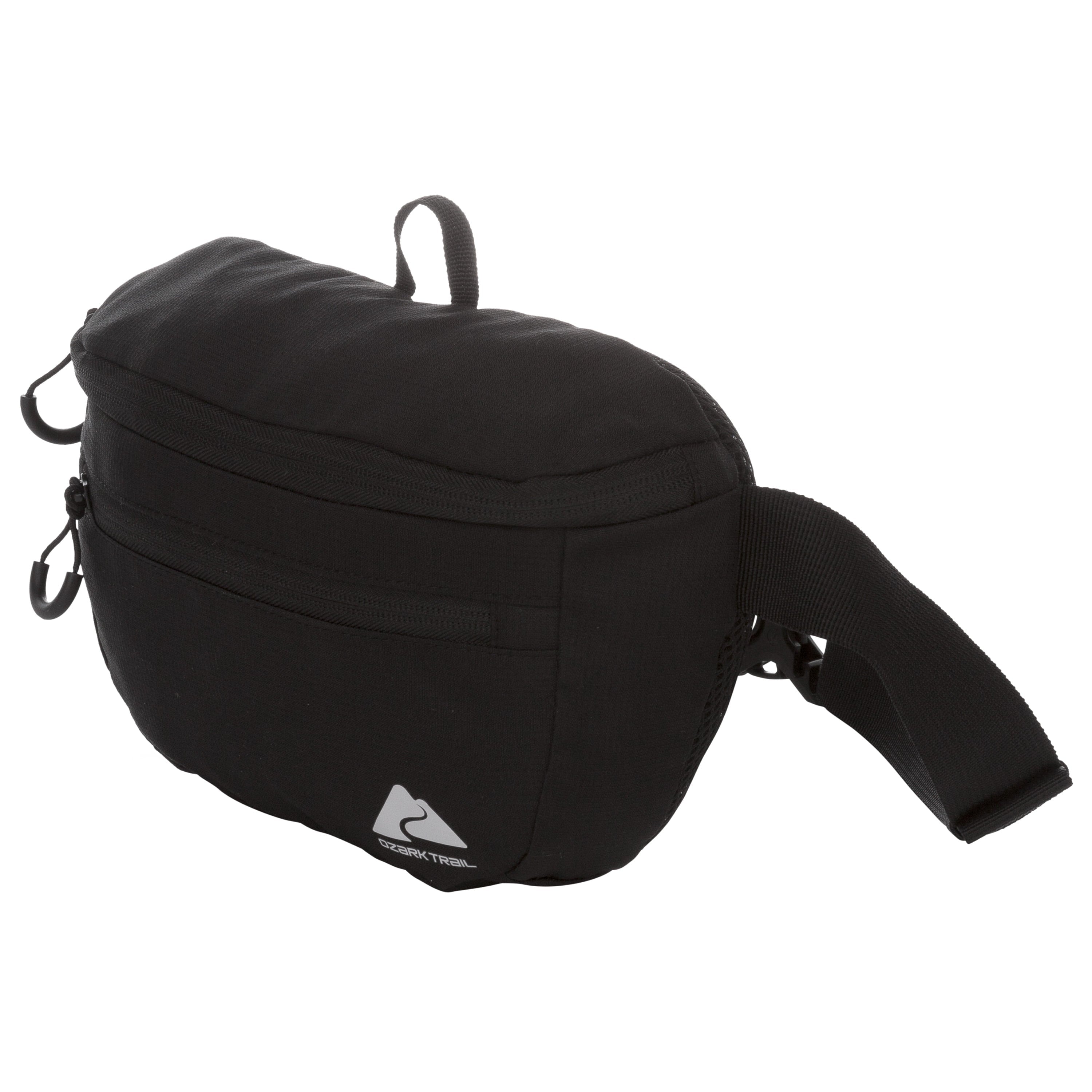 Ozark Trail 2.5 Ltr Waist Pack, Black, Unisex, Fanny Pack, Polyester Zipper