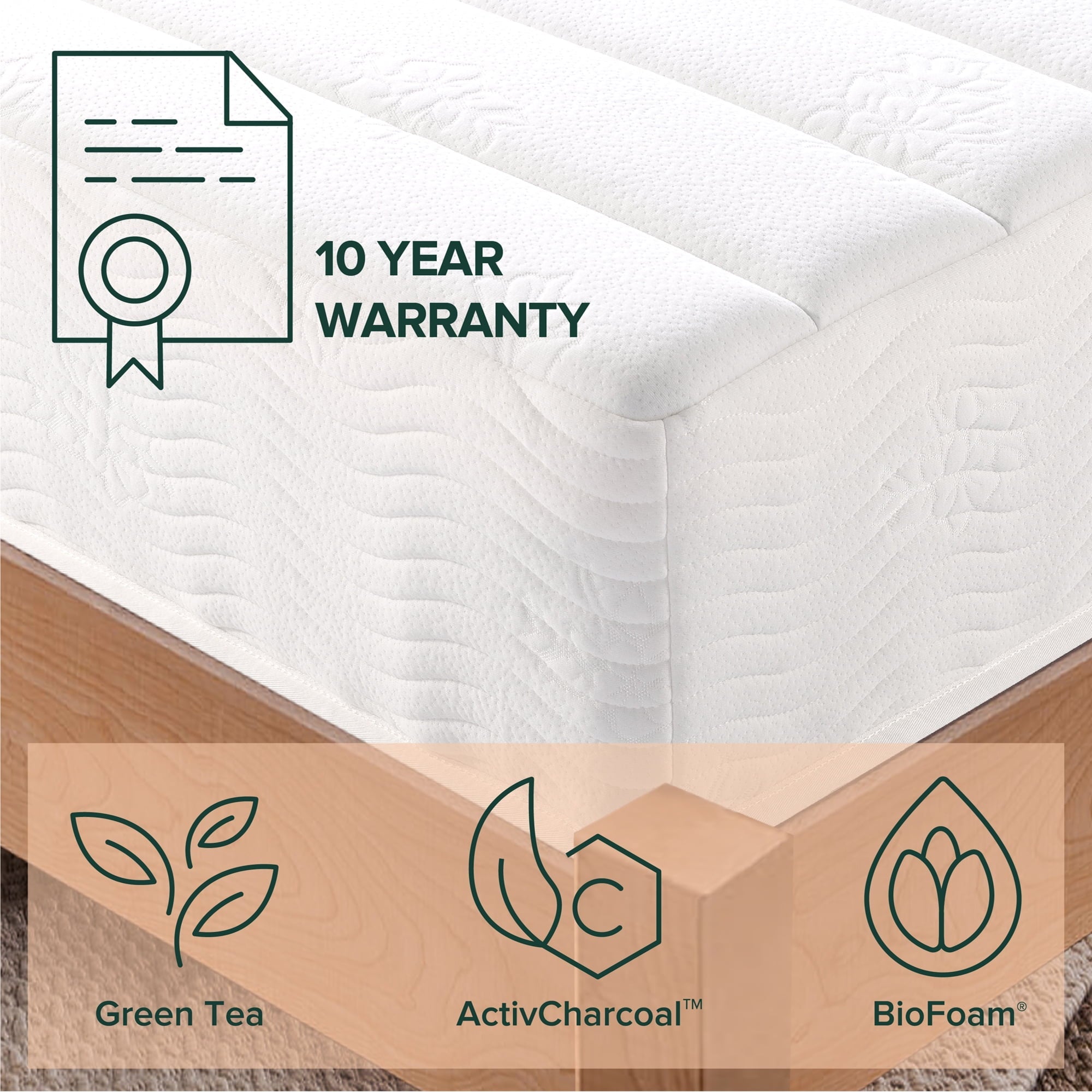 Zinus Spa Sensations Pressure Relief 10