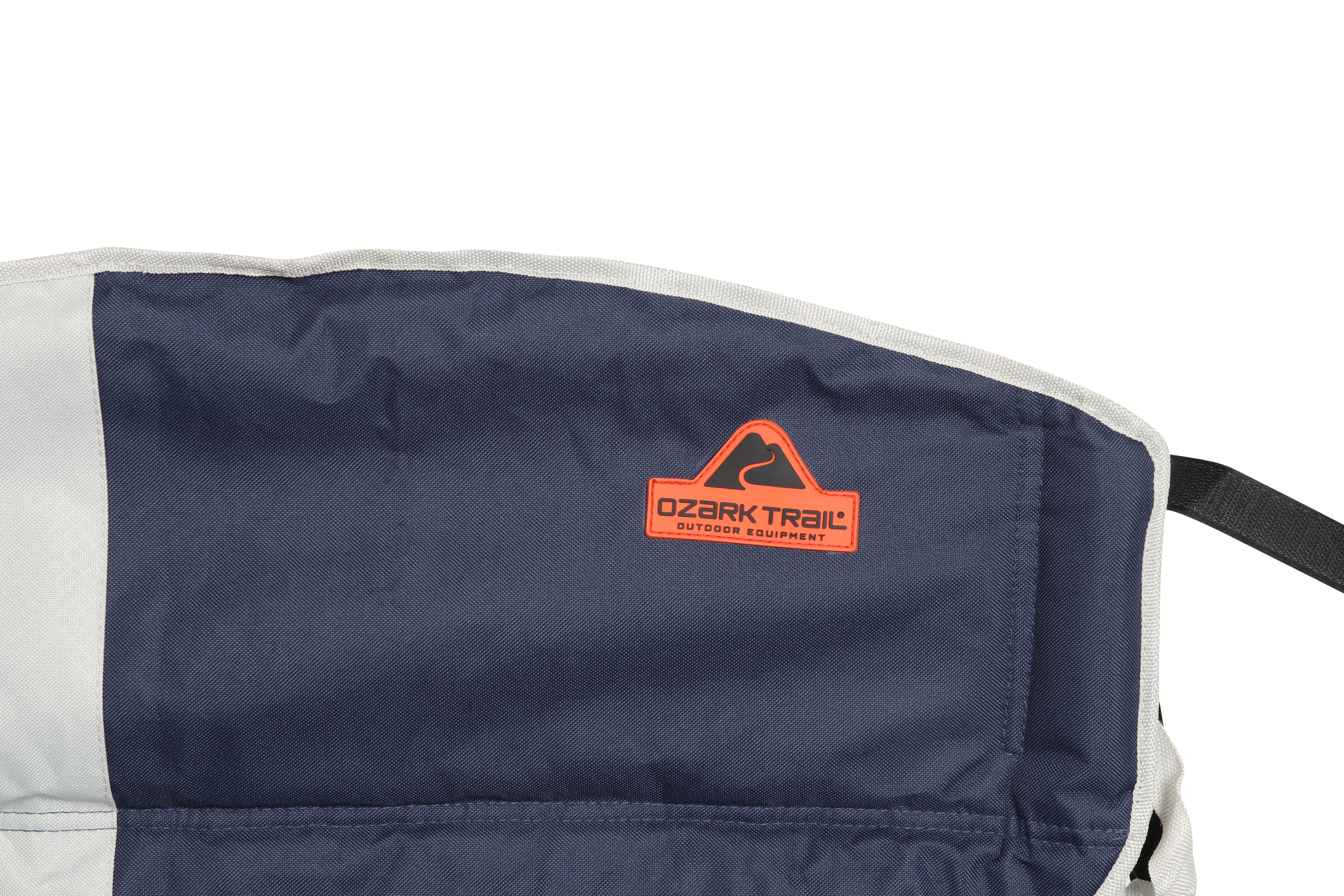 Ozark Trail Big and Tall Chair with Cup Holders, Blue