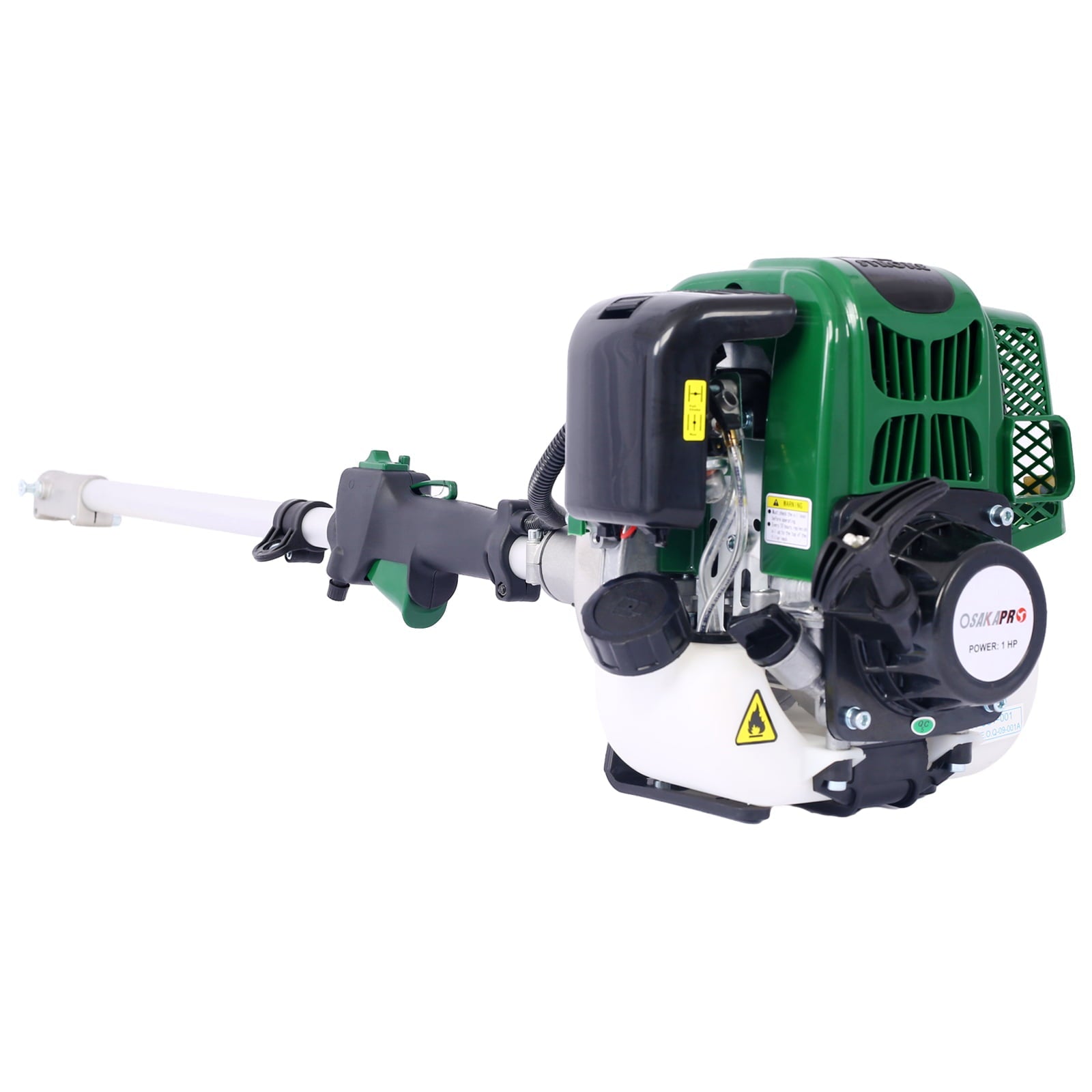 Buyweek 4 in 1 Multi-Functional Trimming Tool, 31CC 4-Cycle Garden Tool System with Gas Pole Saw, Hedge Trimmer, Grass Trimmer, and Brush Cutter EPA Compliant