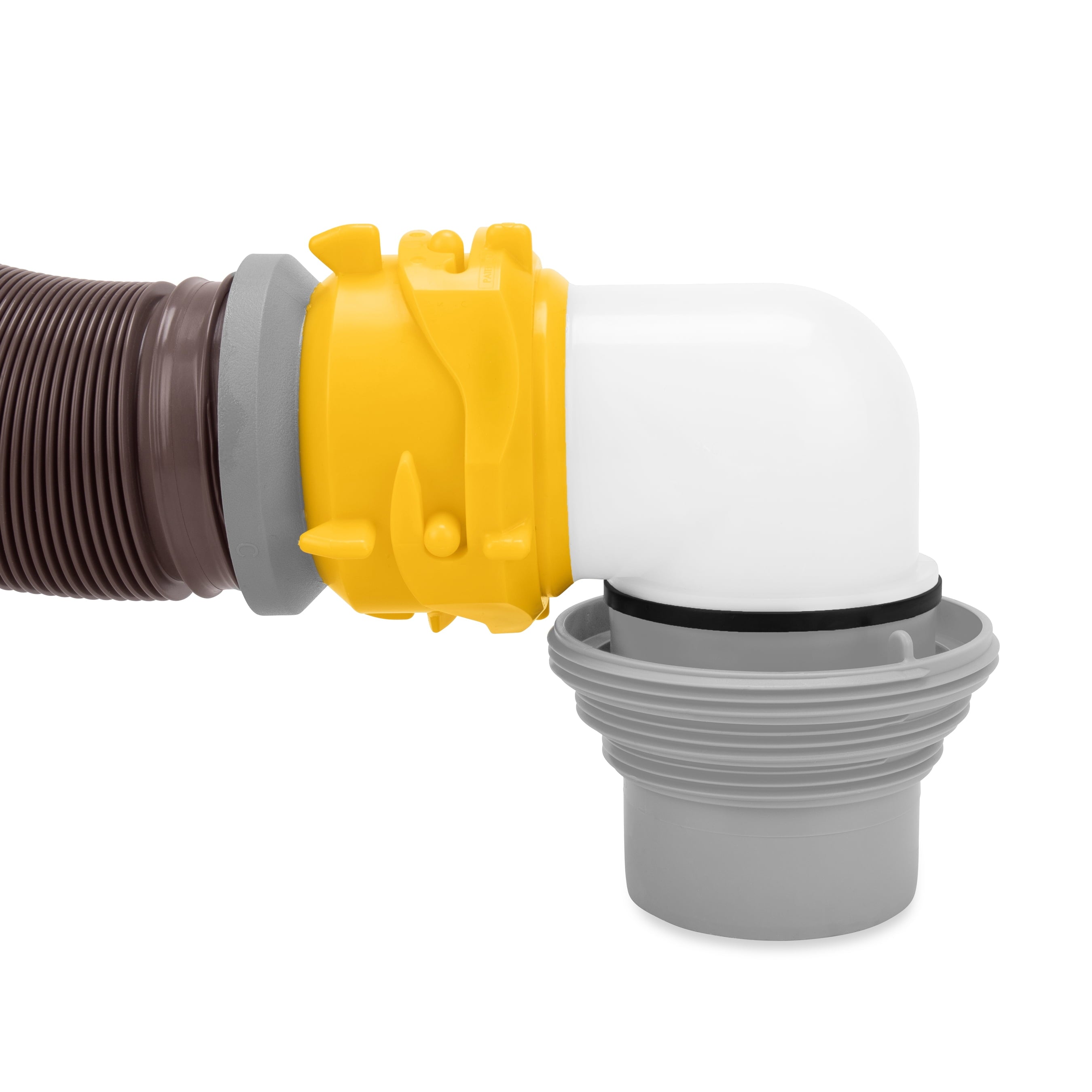 Camco Revolution 360 20-Foot Heavy-Duty Camper/RV Sewer Hose Kit | HTS Vinyl, Multicolor (39628)