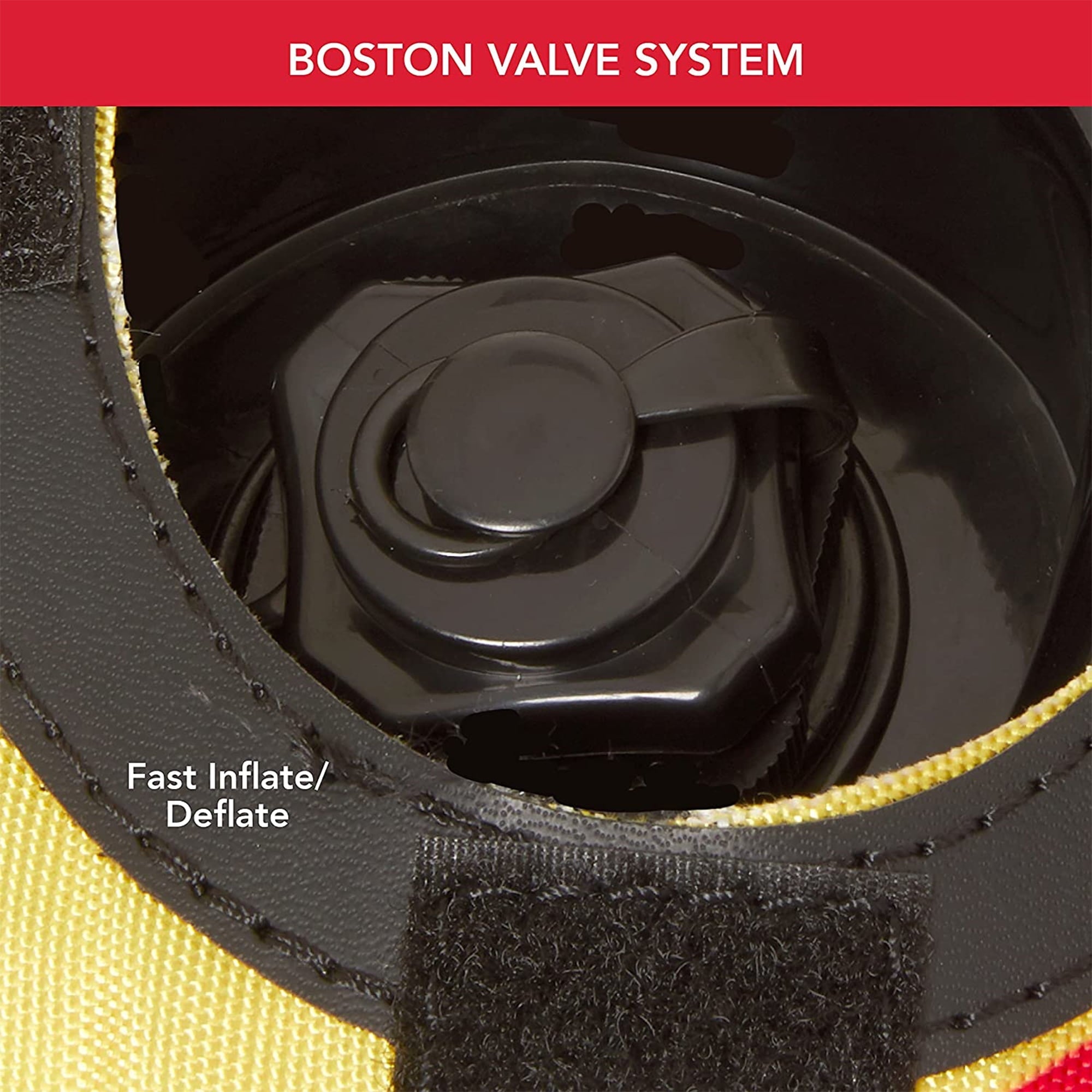 AquaPro Heavy Duty Inflatable Deck Style Raft, Yellow and Red (2 Pack)