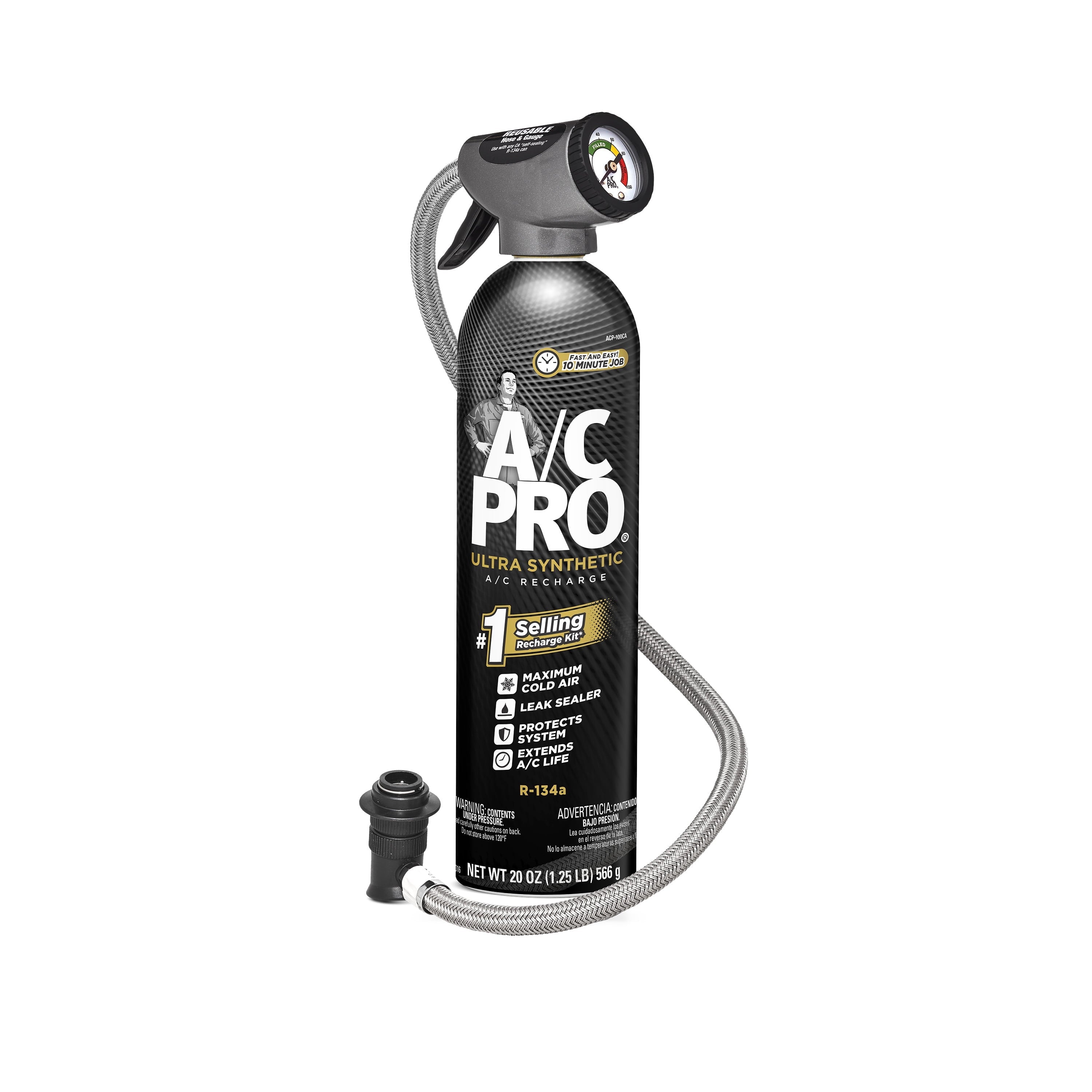 A/C Pro ACP-100 Ultra Synthetic R-134a Car Refrigerant Kit - 20 OZ