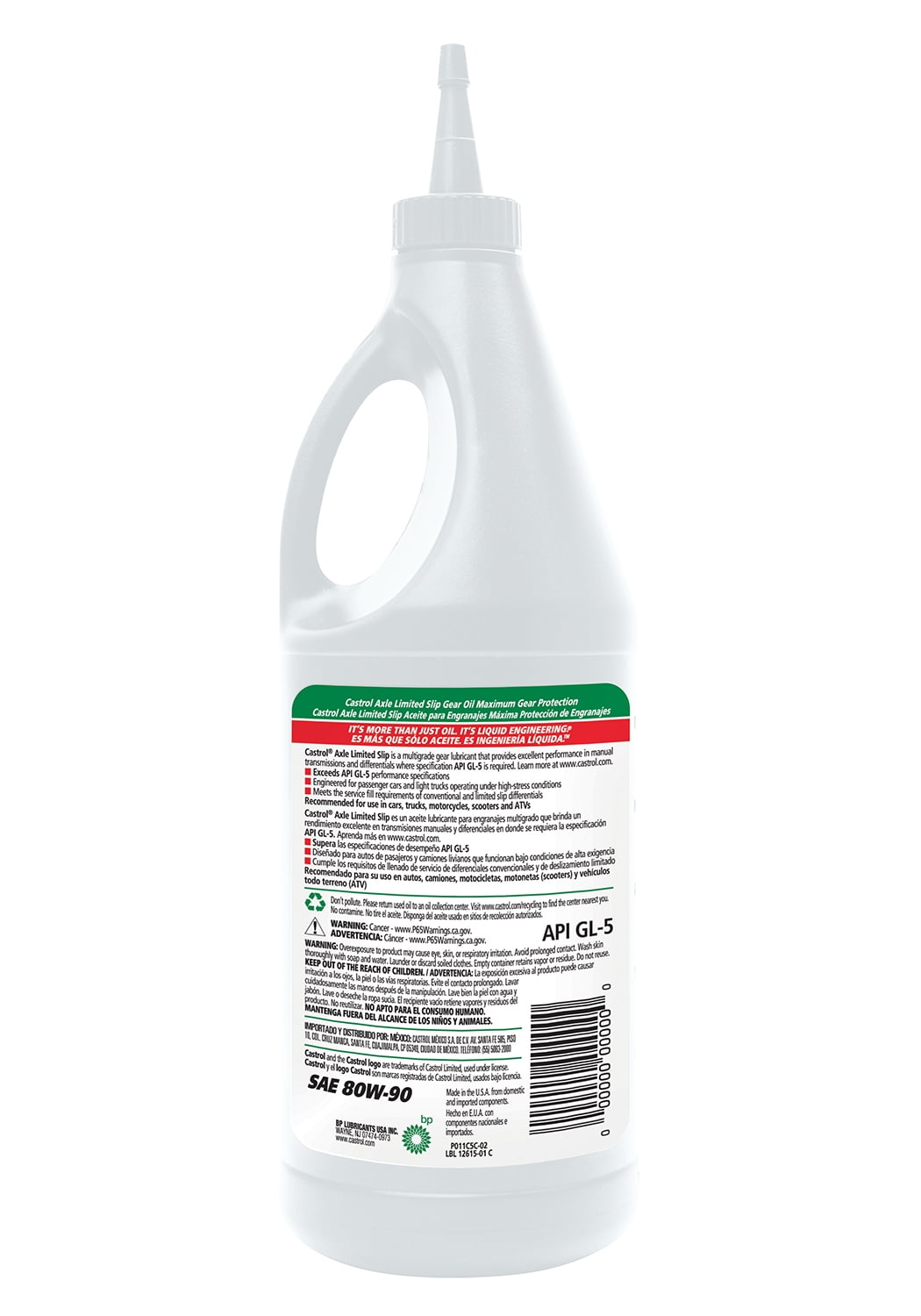 Castrol Axle Limited Slip 80W-90 Gear Oil, 1 Quart