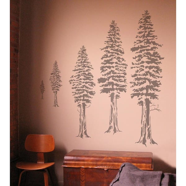 72 in. Redwood Tree Stencil