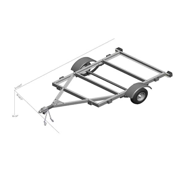 Galvanized 4 ft. x 6 ft. Kit Trailer