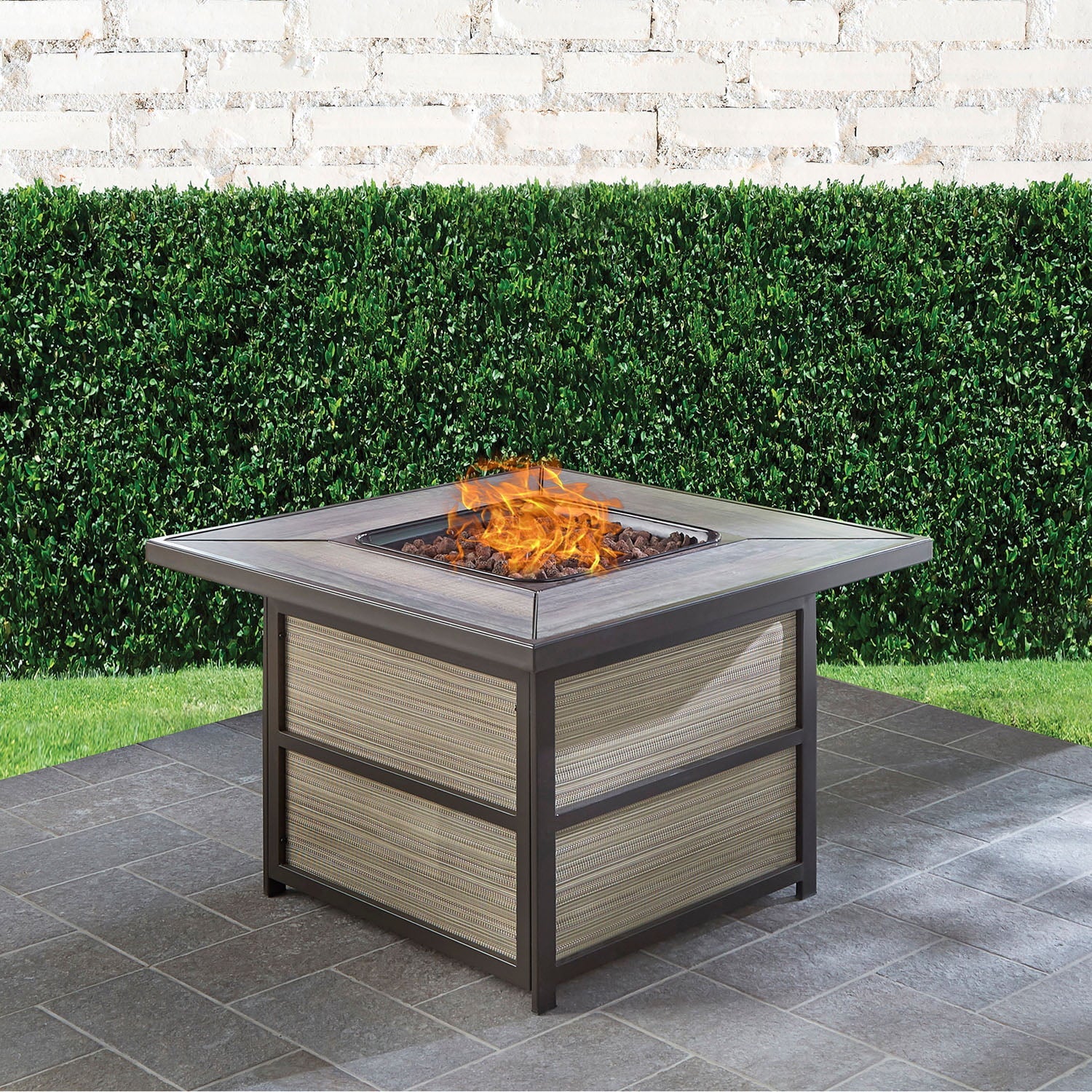 Hanover Chateau 40,000 BTU Gas Fire Pit Coffee Table