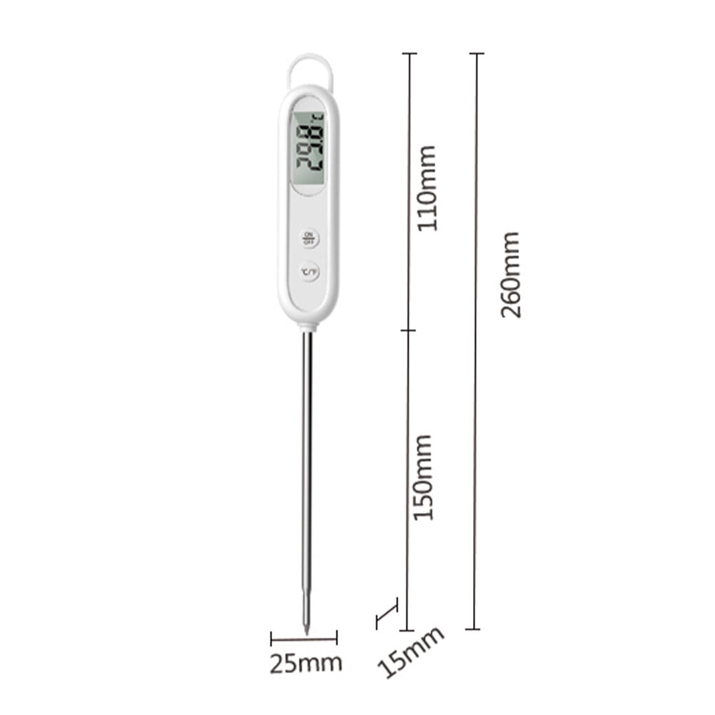 Instant Read Meat Thermometer Digital Cooking Food Thermometer with Super Long Probe for Grill Candy Kitchen BBQ Smoker Oven Oil Milk Yogurt Temperature