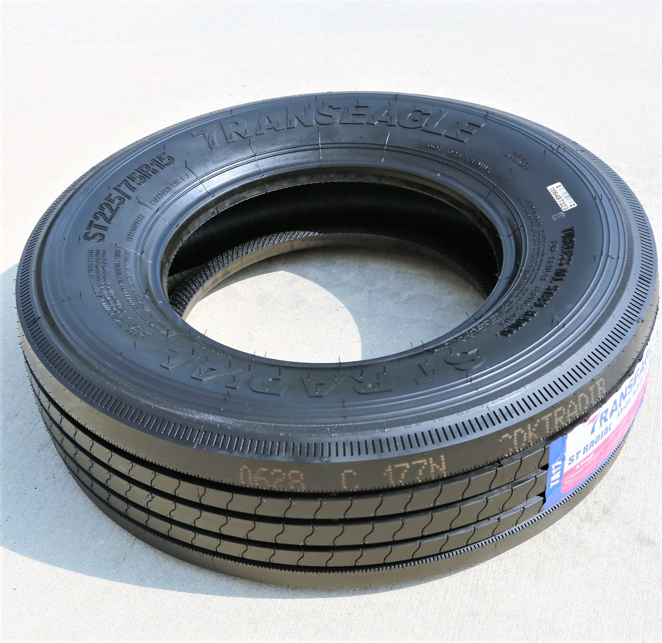 Transeagle All Steel ST Radial 225/75R15 Load F 12 Ply Trailer Tire