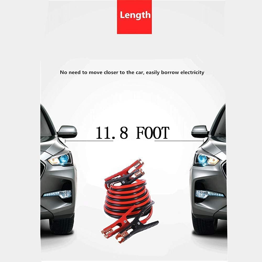 YILAIRIOU Car Emergency Roadside Kit- Safety Kits for Cars, Car Jumper Cables Kit 11.8 Foot (Upgrade) 124 Pcs Car Tool Kit,Tow Strap, Folding Survival Shovel