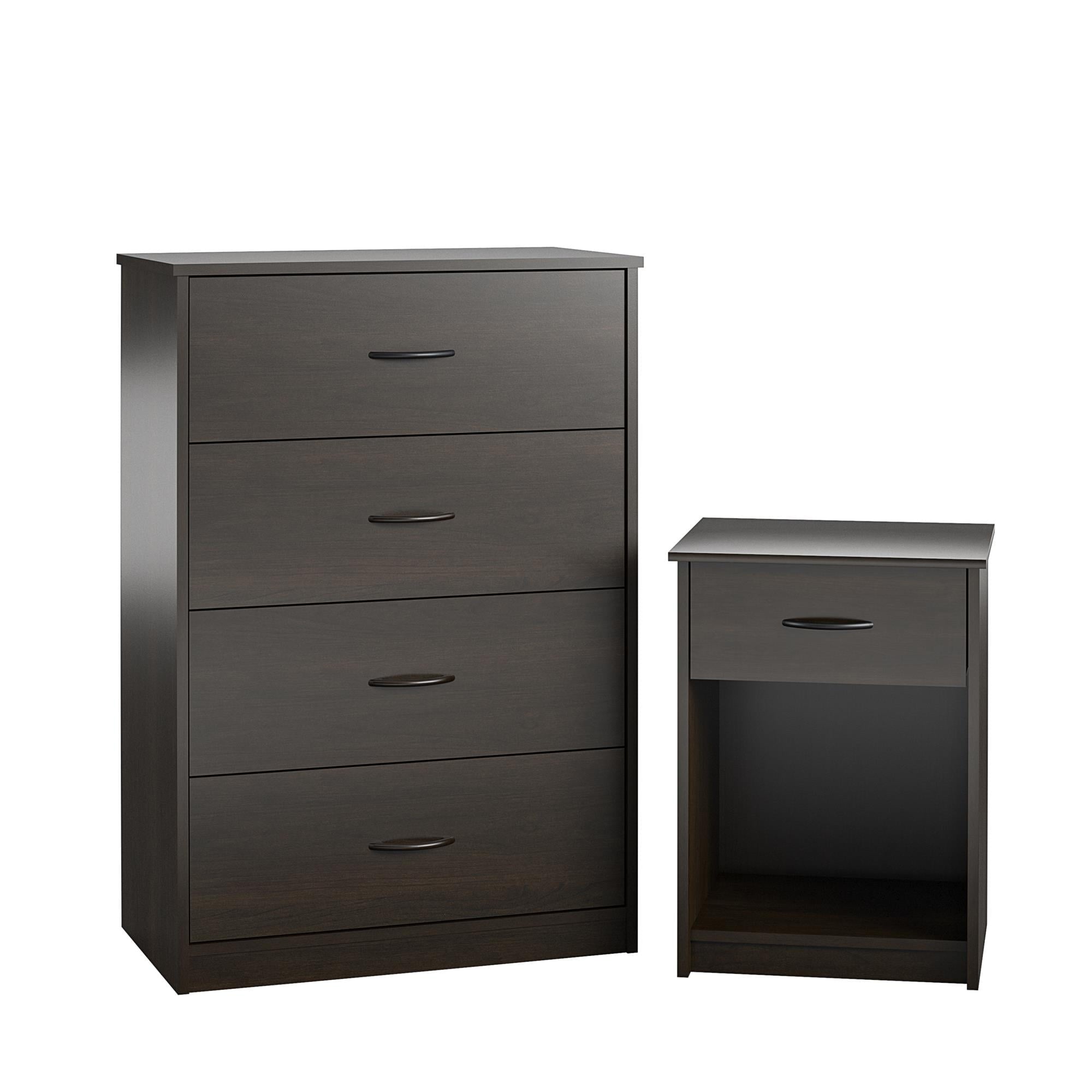 Mainstays Classic Nightstand with Drawer, Espresso
