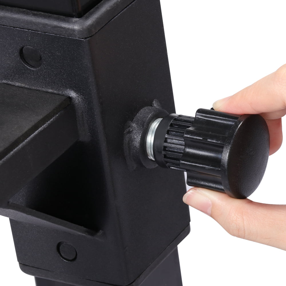 Yaheetech 2 Pieces Adjustable Rack Standard Solid Steel Squat Stands Barbell Free Press Bench