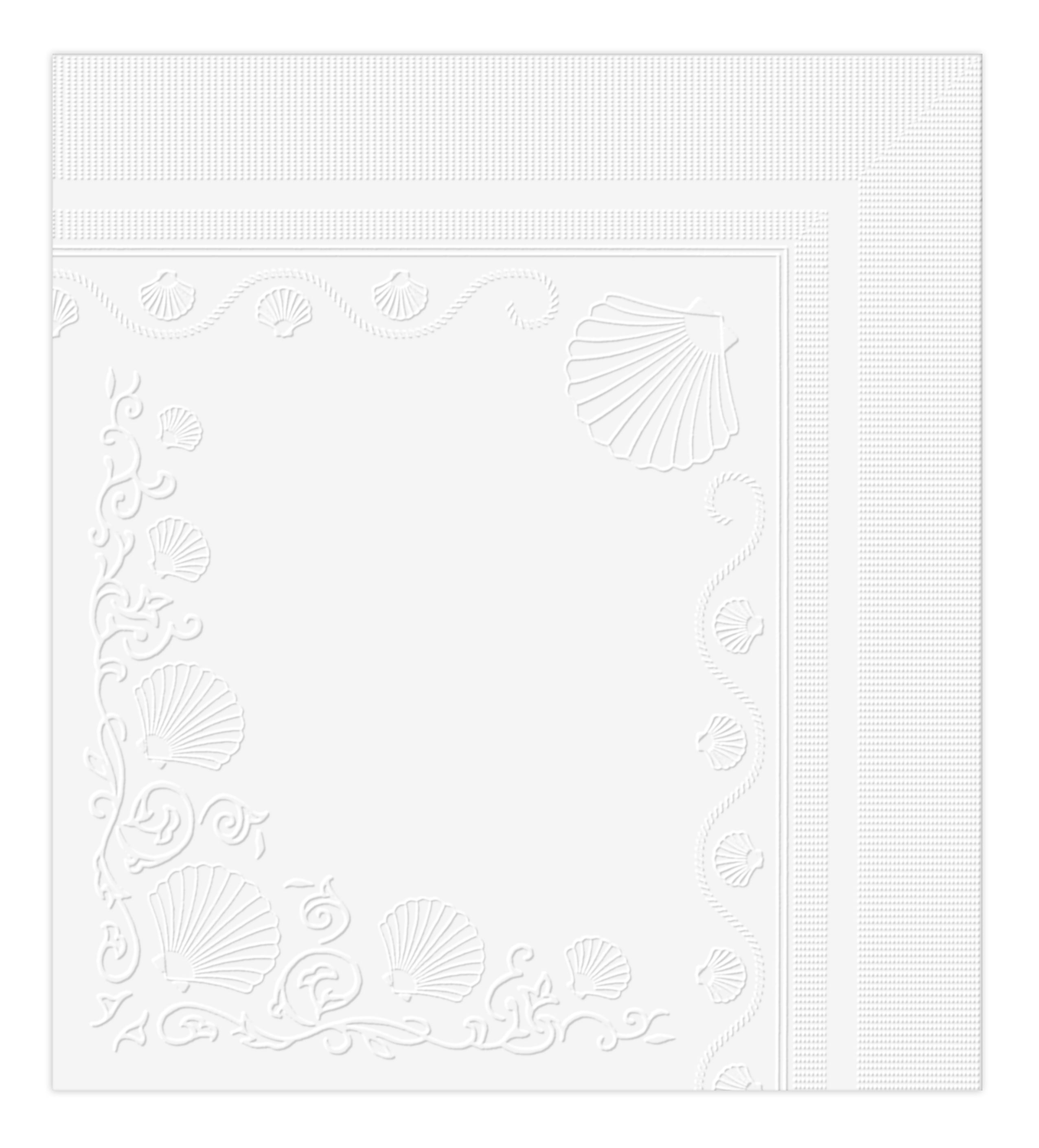 Vanity Fair Entertain Disposable Paper Napkins, White, 40 Count