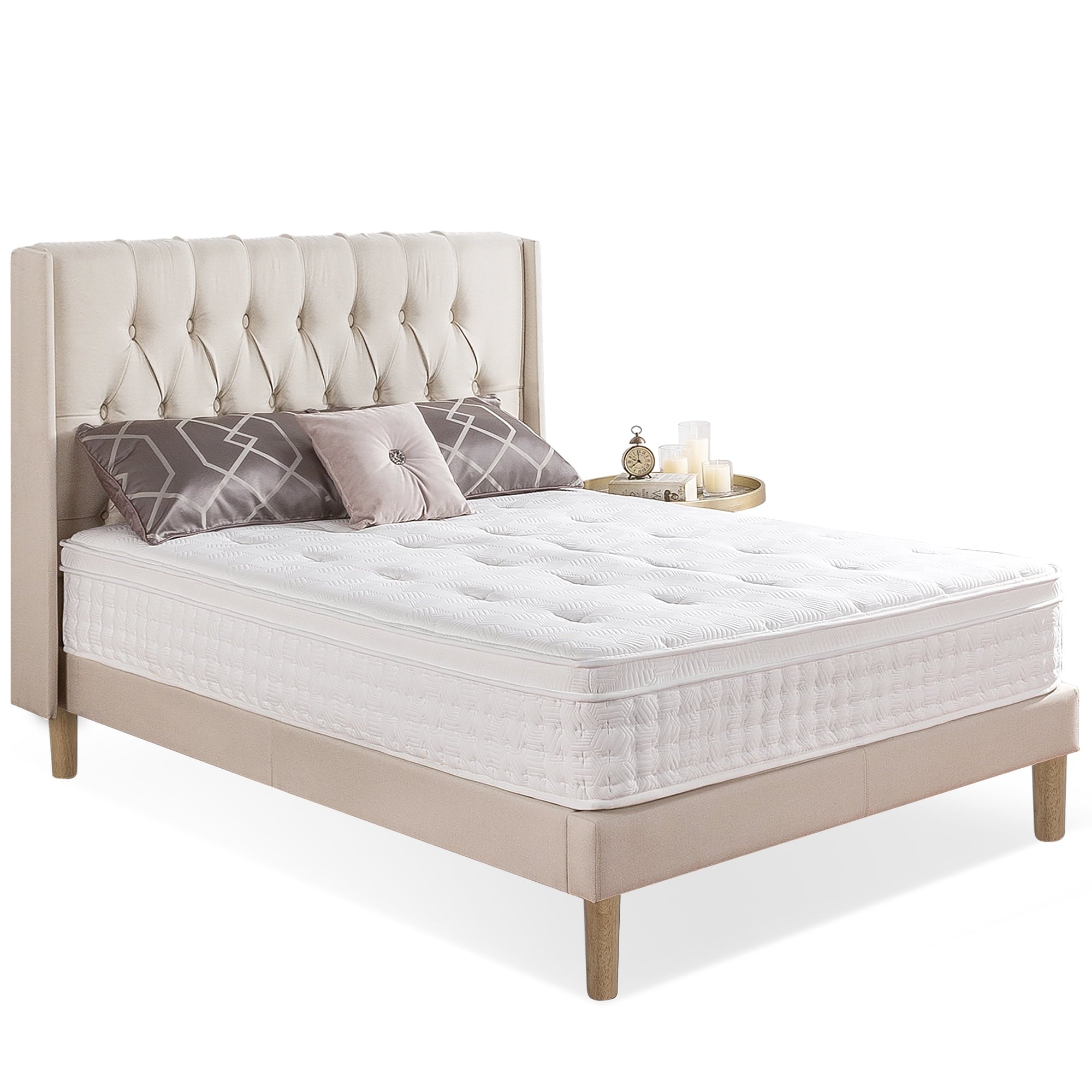 Euro Top 12¡± Hybrid of Comfort Foam and Pocket Spring Mattress, Queen